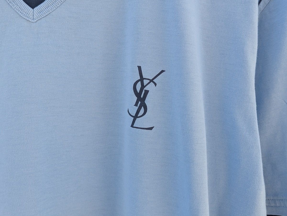 Yves Saint Laurent YSL Archive Monogram Vintage T Shirt Small Logo Tee Size US L / EU 52-54 / 3 - 3 Thumbnail