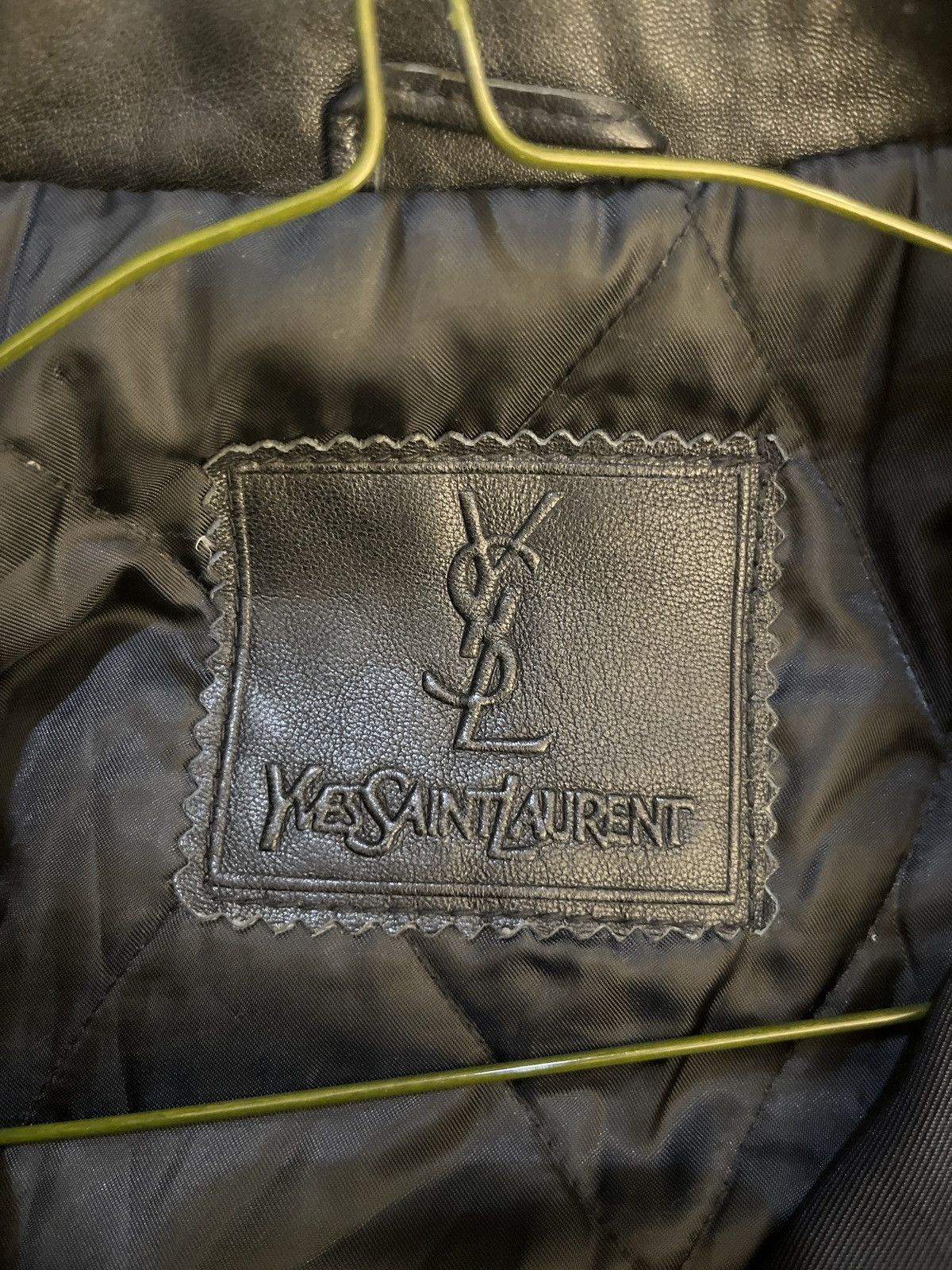 Vintage × Yves Saint Laurent Vintage YvesSaintLaurent Black leather zip up Size US M / EU 48-50 / 2 - 3 Thumbnail