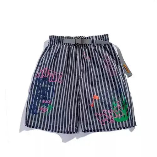 20SS Indigo Union Japan Navy Oxford Striped Shorts