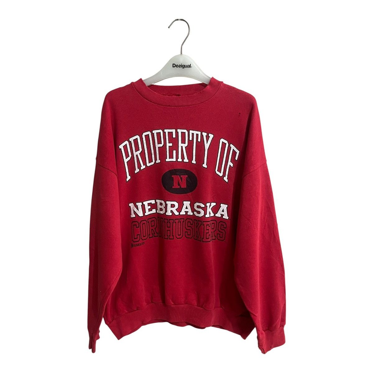 Vintage Vintage Nebraska Distressed Sweater Inspired by Raf Simons Size US XL / EU 56 / 4 - 1 Thumbnail