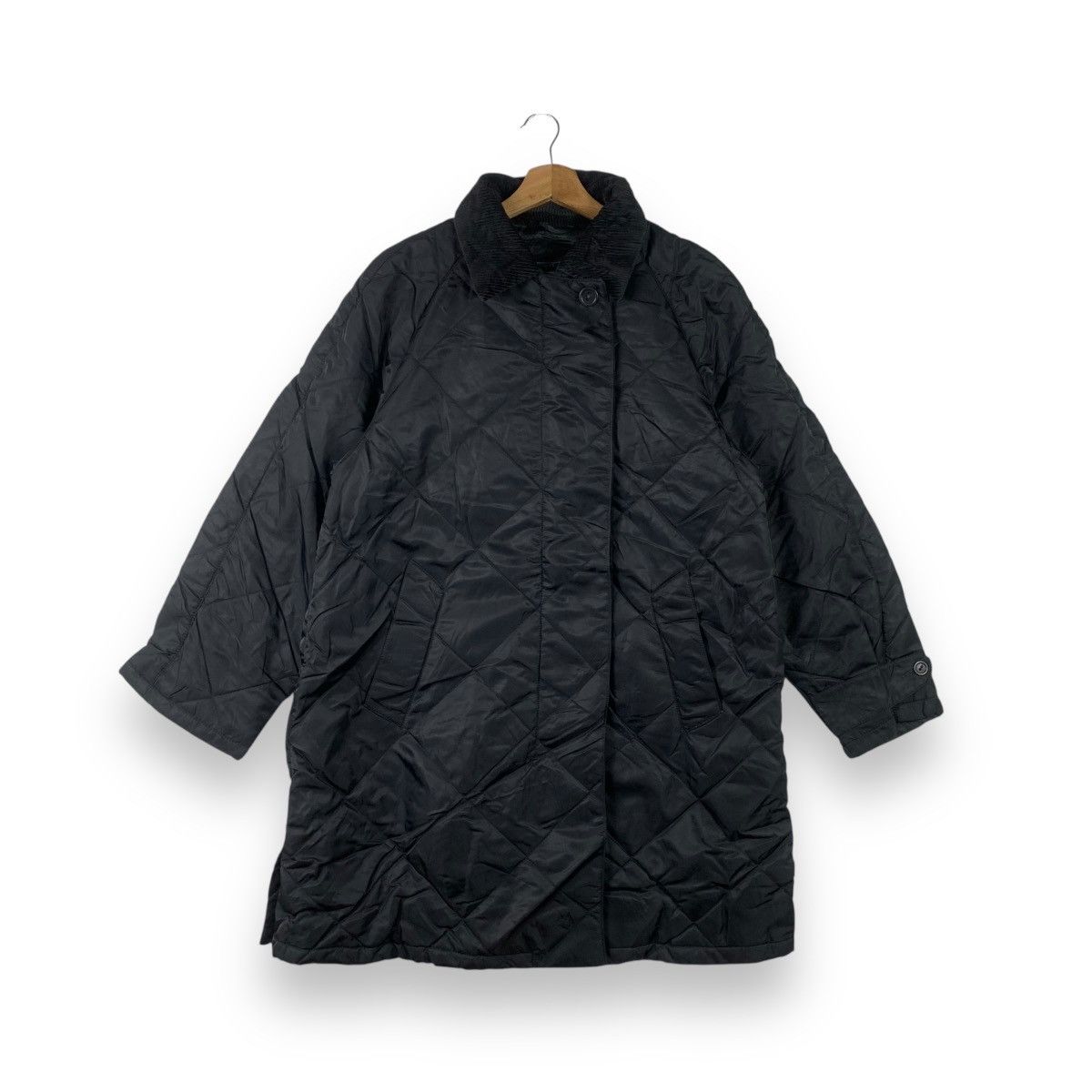 Vintage Vintage BLUE EAGLE LES COPAINS Quilted Overcoat Puffer Size XXL / US 16-18 / IT 52-54 - 1 Thumbnail