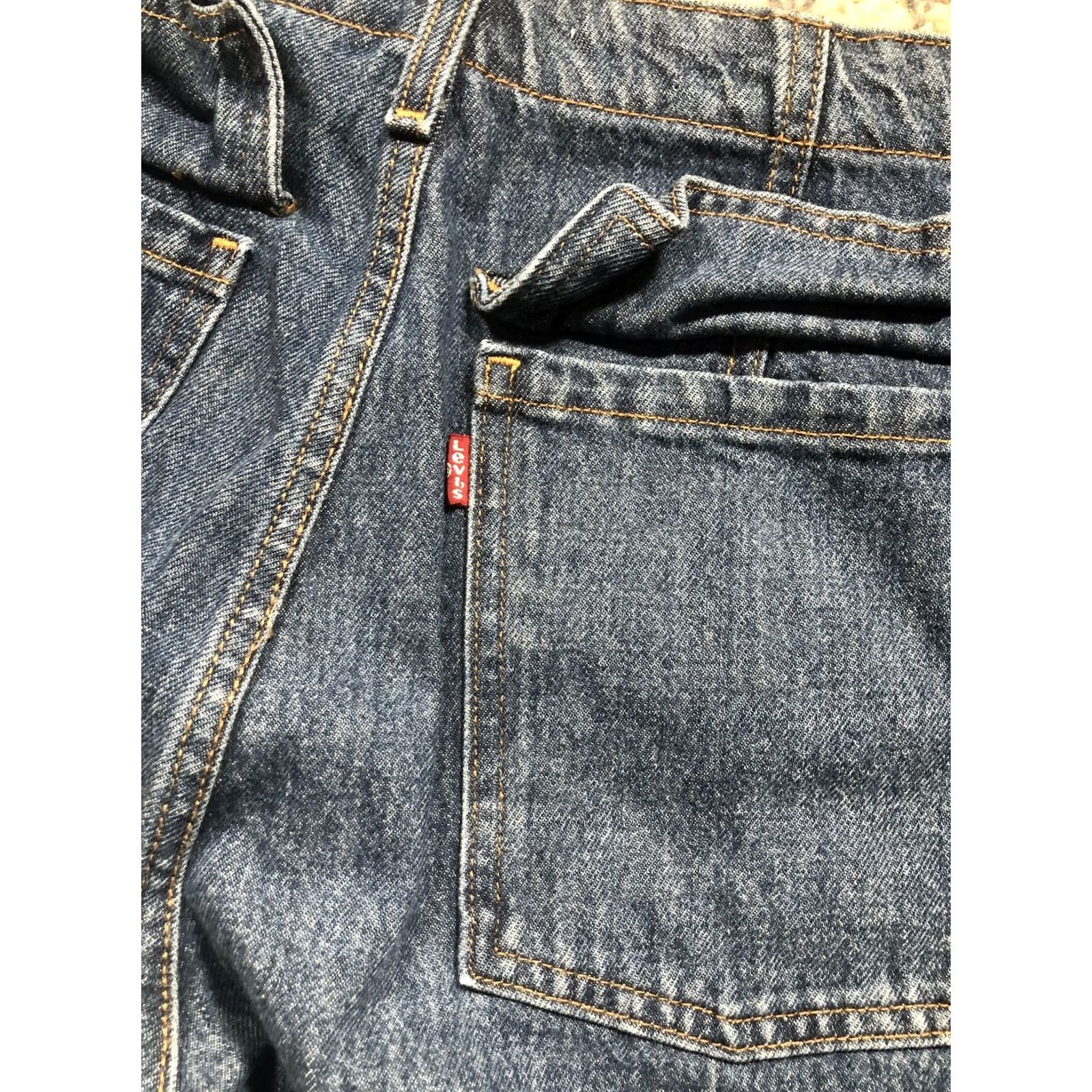 Levi's VINTAGE Levi's 94 Baggy Jeans Women's 30x32 Blue Denim Cargo Jogger Drawstring Cuff Size 30" / US 8 / IT 44 - 7 Thumbnail
