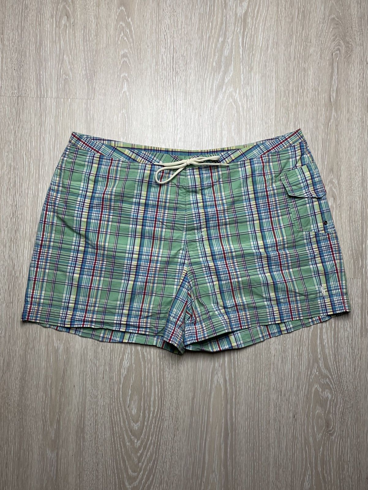 Polo Ralph Lauren Title: Vintage Polo Ralph Lauren Men's Plaid Swim Board Size US 38 / EU 54 - 1 Thumbnail