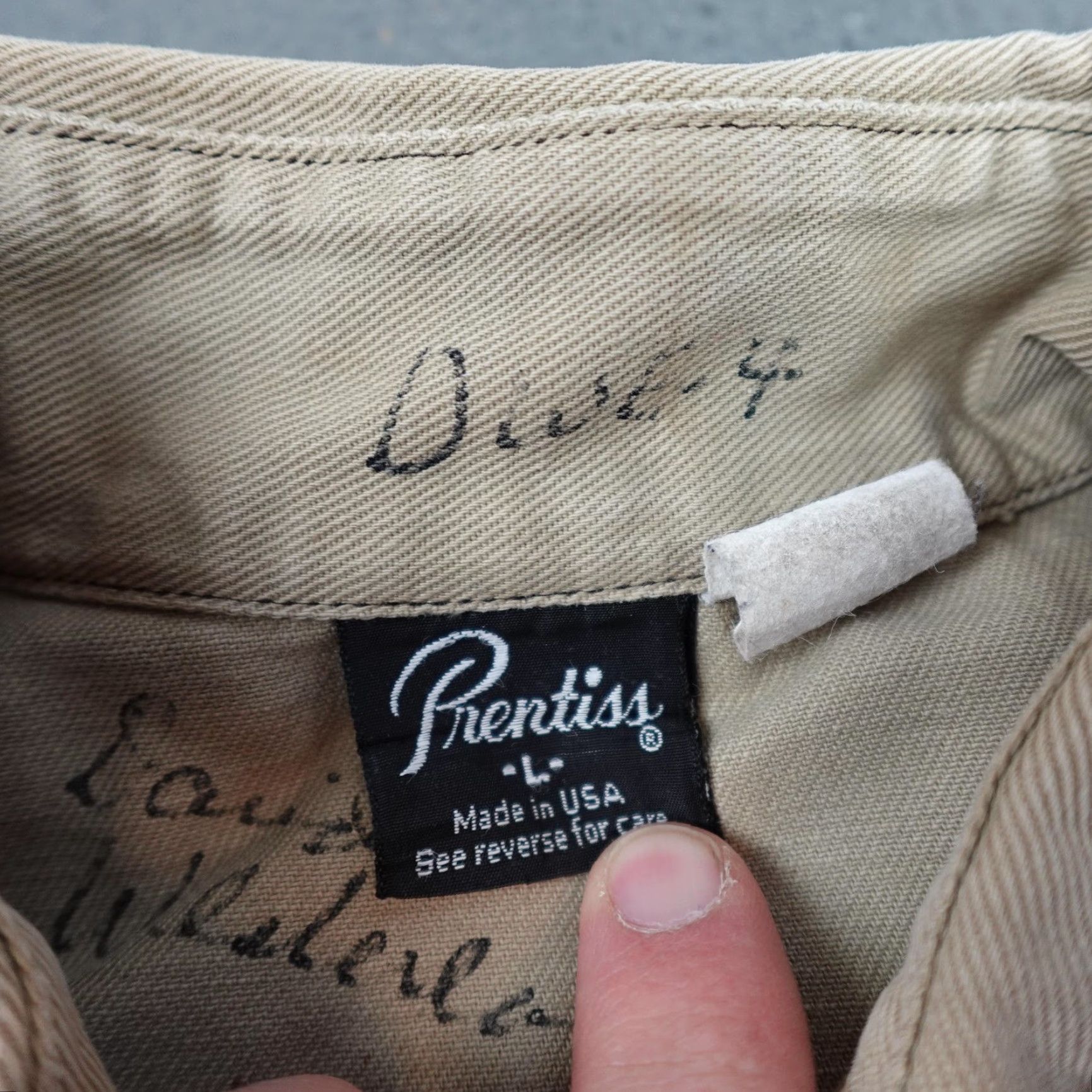 Vintage VINTAGE Prentiss Shirt Mens Large Beige Twill Western Pearl Snap Button USA Size US L / EU 52-54 / 3 - 7 Thumbnail