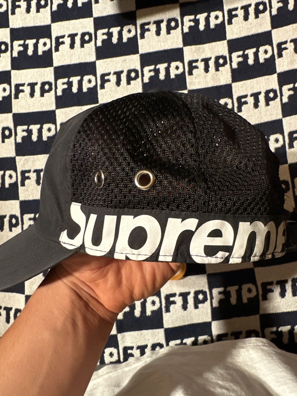 無力化するアンチチート Supreme Side Logo 5-Panel 22SS 黒 ...