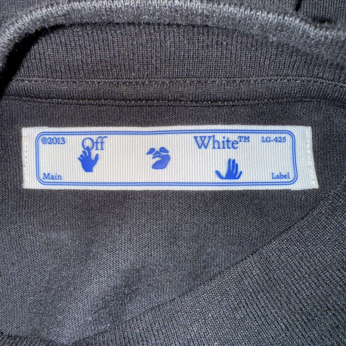 Off-White Off-White Black Big Logo Oversized Mock Neck LS T-Shirt Size US S / EU 44-46 / 1 - 6 Thumbnail