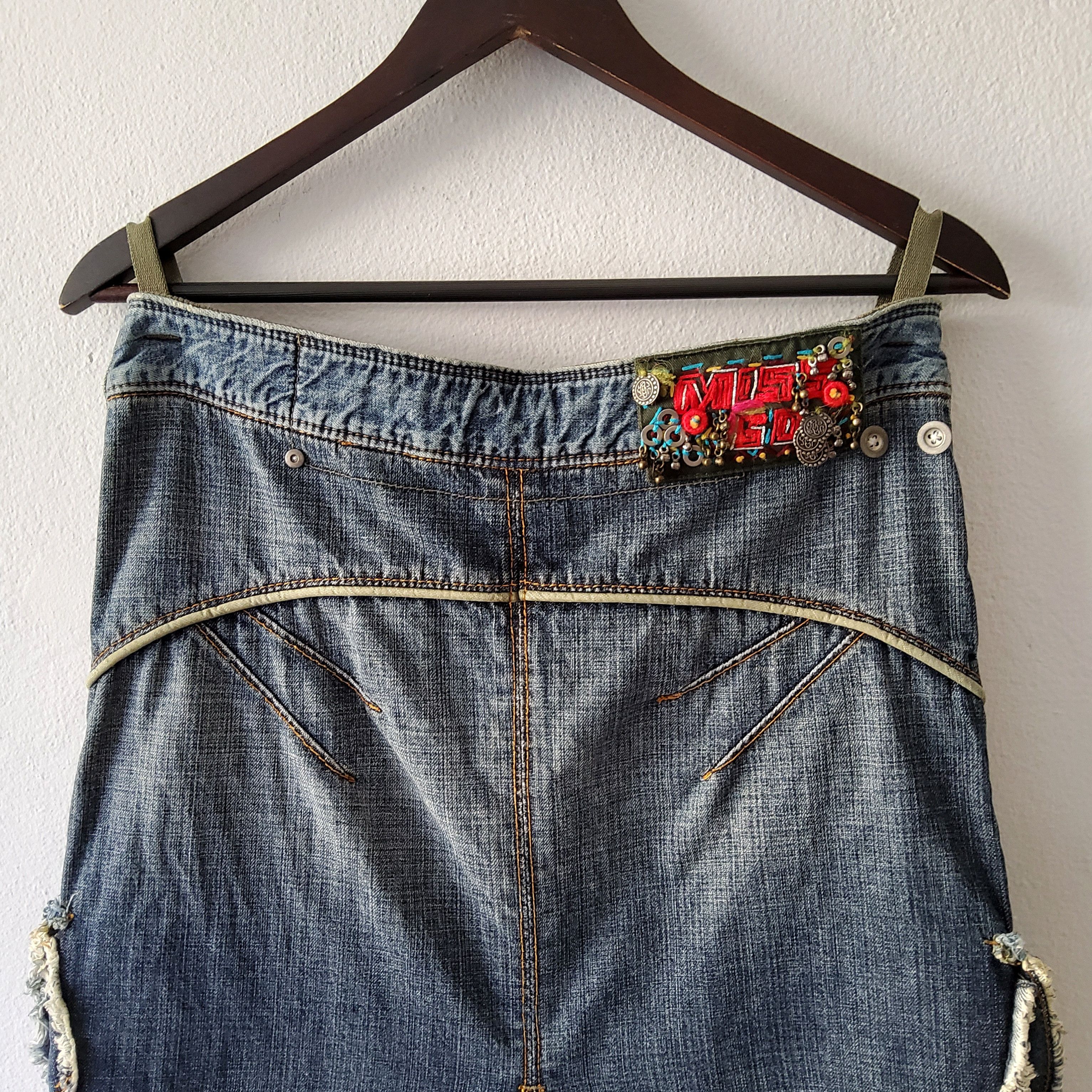 Miss Sixty Miss Sixty vintage y2k grunge cargo low rise denim skirt Size 32" / US 10 / IT 46 - 9 Thumbnail