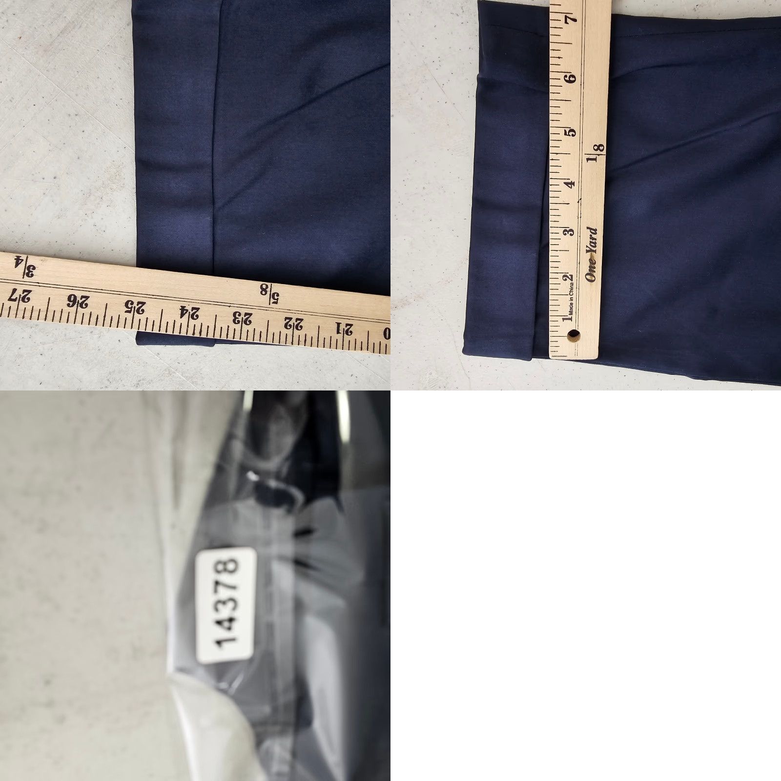 Giorgio Armani VINTAGE Giorgio Armani Dress Pants Womens 38x25 Navy High Rise Wide Flat Front Trousers Size 26" / US 2 / IT 38 - 8 Thumbnail