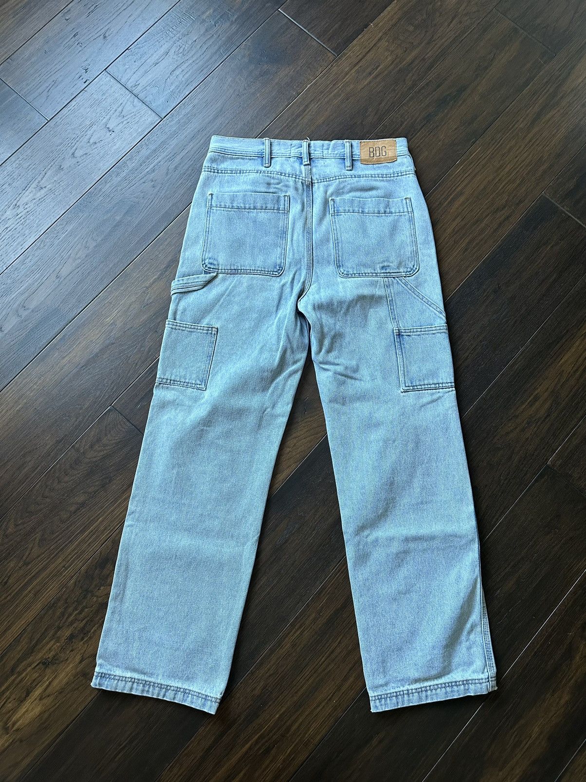 Bdg Blue Denim Double Knee Pants (31x32) Size US 31 - 2 Thumbnail