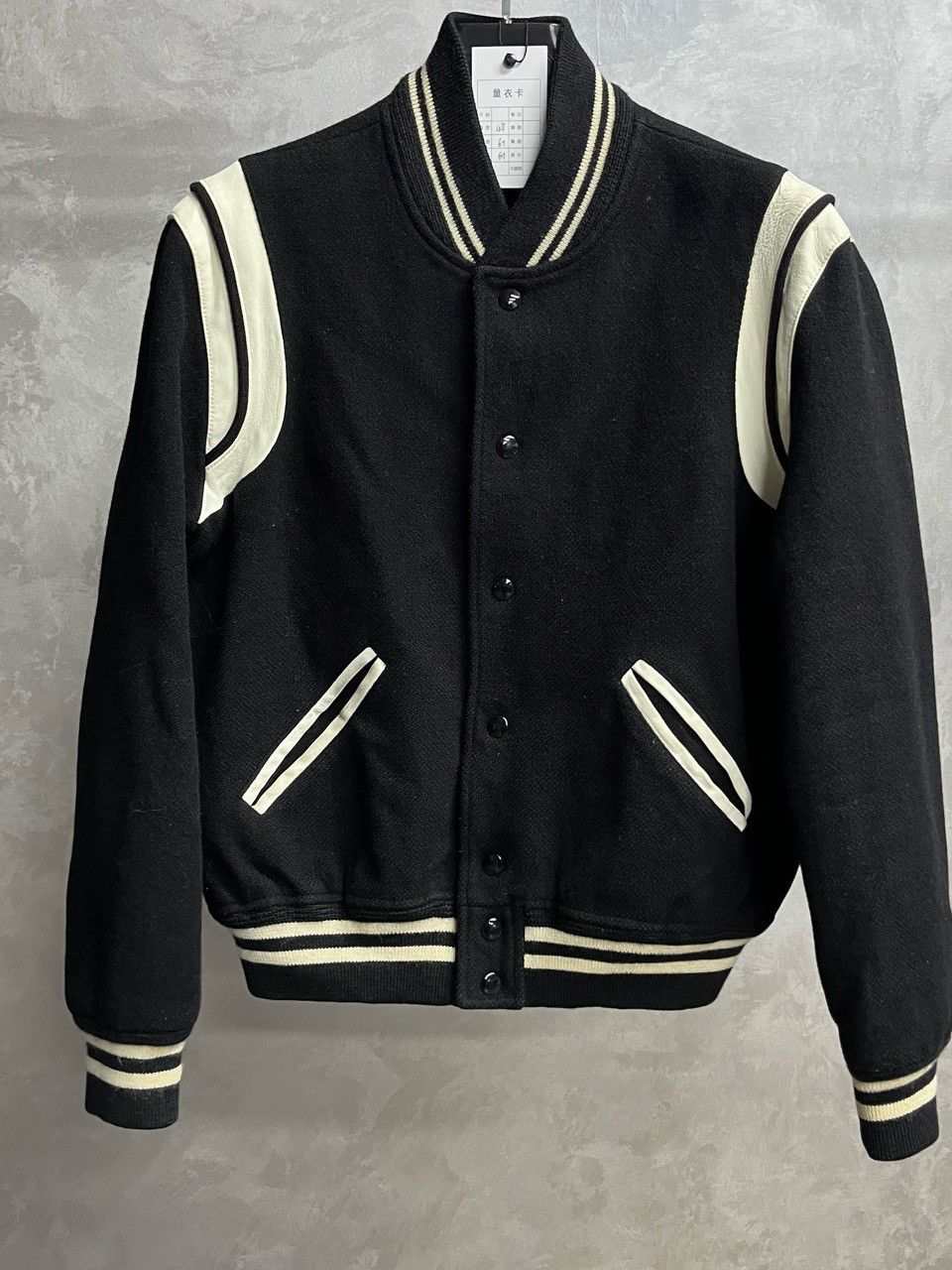 Saint Laurent Paris Saint Laurent Contrast Varsity Jacket Size M Size US M / EU 48-50 / 2 - 1 Thumbnail