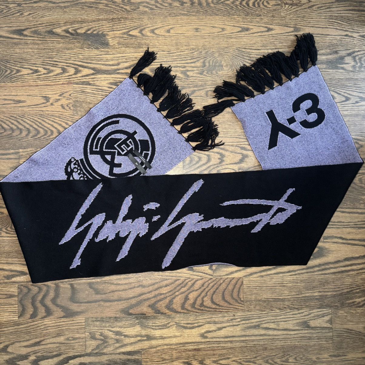Yohji Yamamoto Reversible Yohji Yamamoto Y3 Wool Scarf Size ONE SIZE - 2 Thumbnail