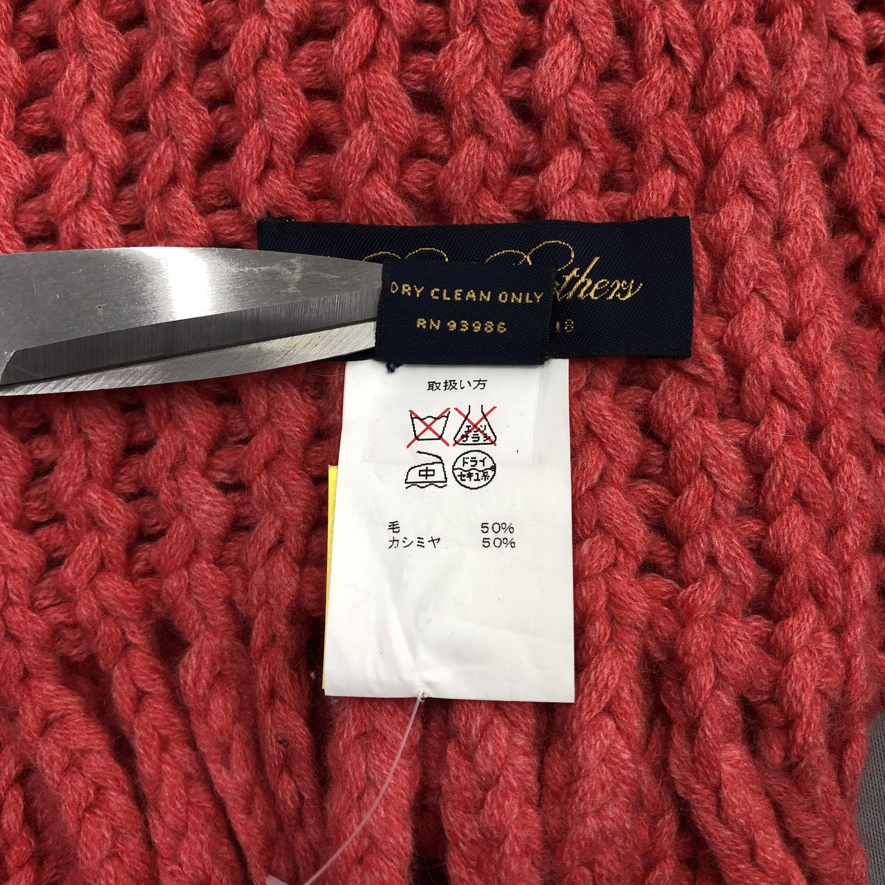 Brooks Brothers Vintage Brooks Brothers Scarf Muffler Knit Wool Scarves Size ONE SIZE - 7 Thumbnail