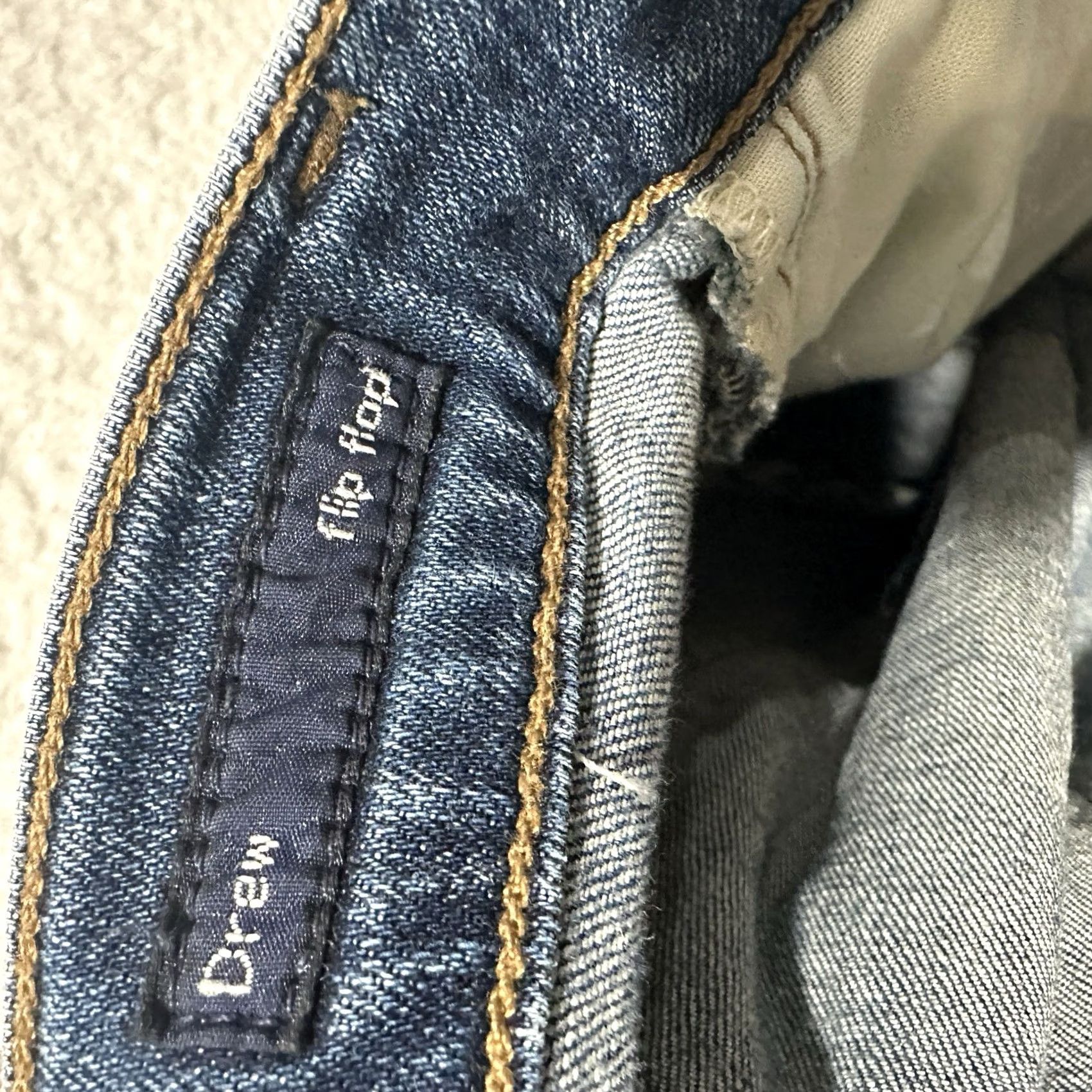 Citizens Of Humanity VINTAGE Citizens of Humanity Drew Flip Flop Flare Denim Jeans 28 Blue Womens Wide Leg 5-Pocket Distressed Jeans Size 28" / US 6 / IT 42 - 5 Thumbnail