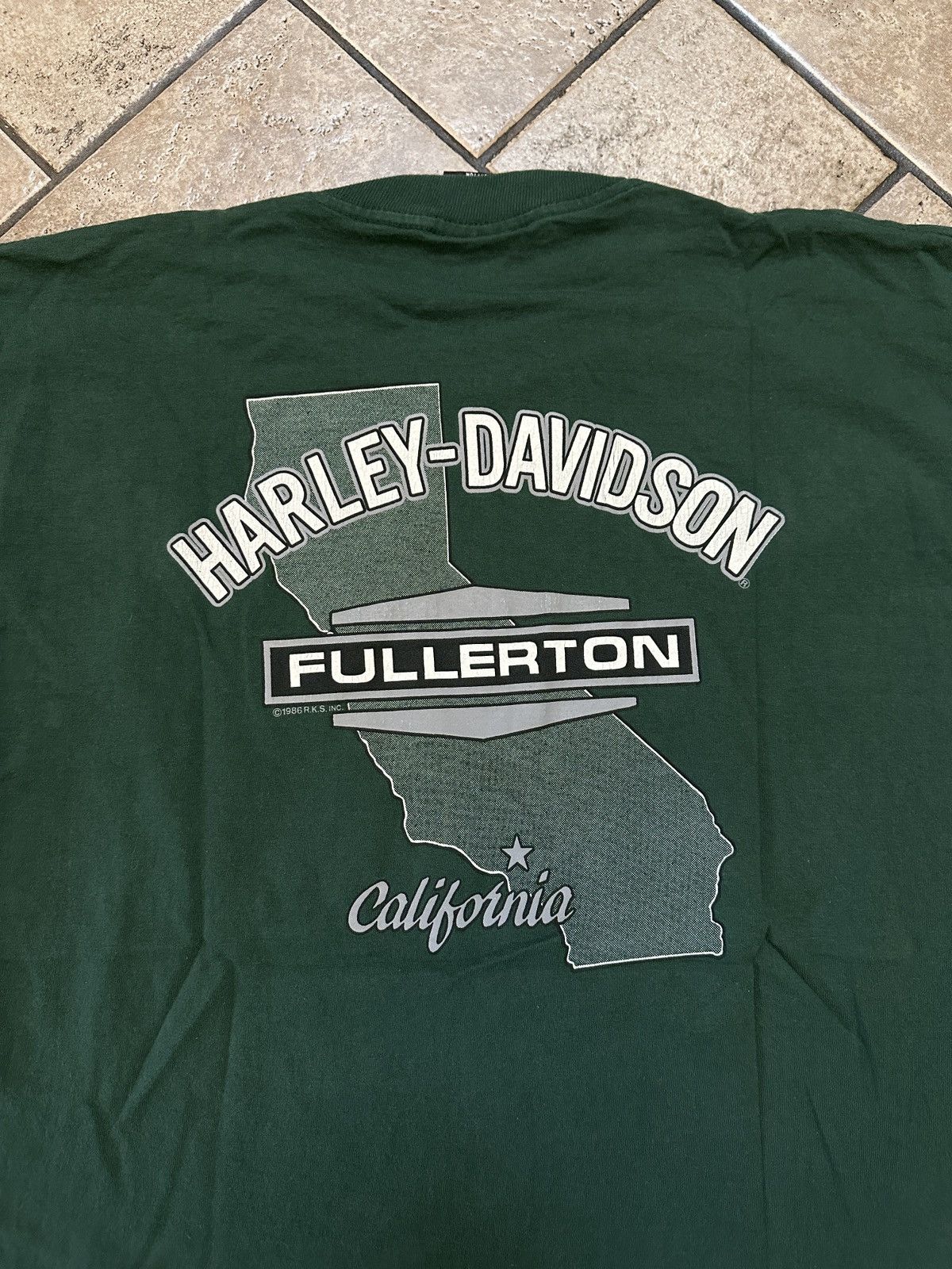 Harley Davidson Vintage 1986 Harley Davidson pocket tee Size US L / EU 52-54 / 3 - 6 Thumbnail