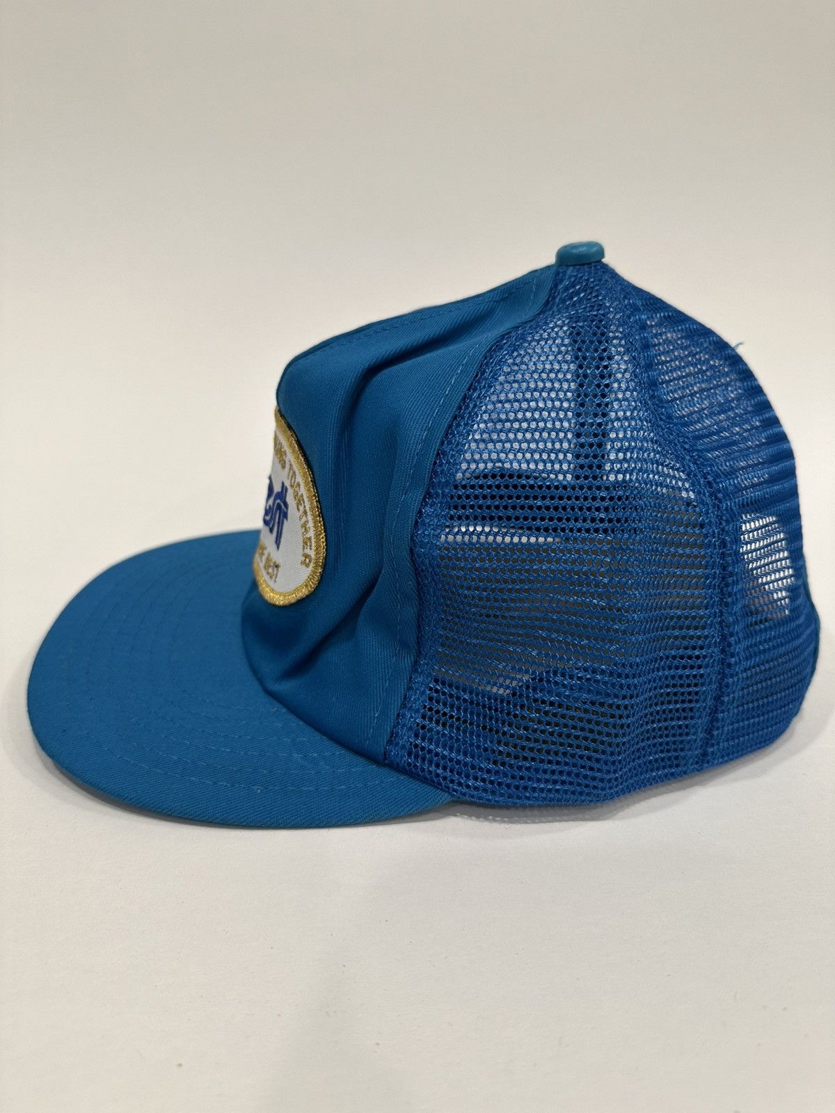 Vintage Vintage B.C. TEL. Trucker Snapback Size ONE SIZE - 3 Thumbnail