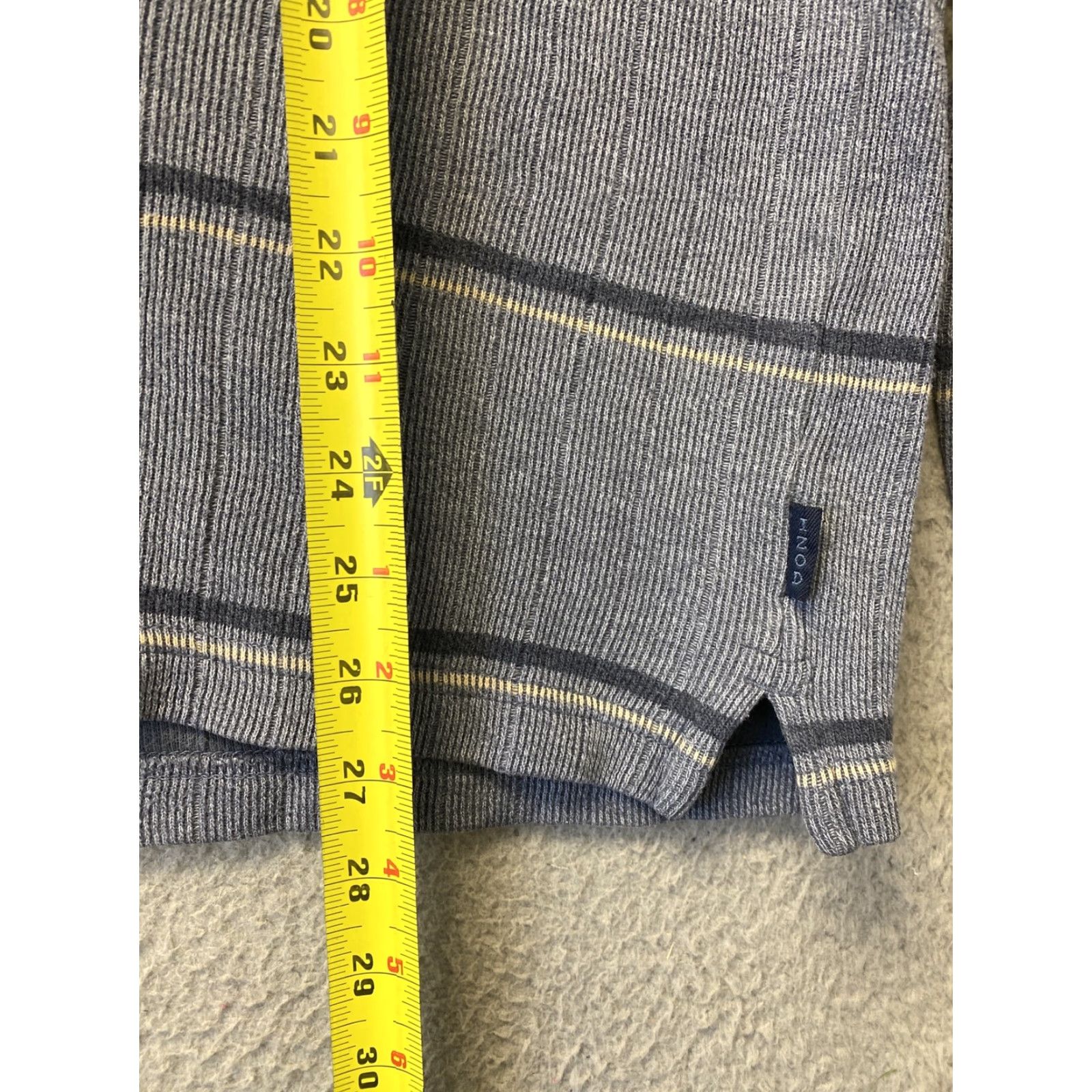 Izod IZOD Men’s Shirt L Gray Long Sleeves Pullover Collar 3 Buttons/ 98-53 Shirt Mens Classic Outdoor Size US L / EU 52-54 / 3 - 5 Thumbnail