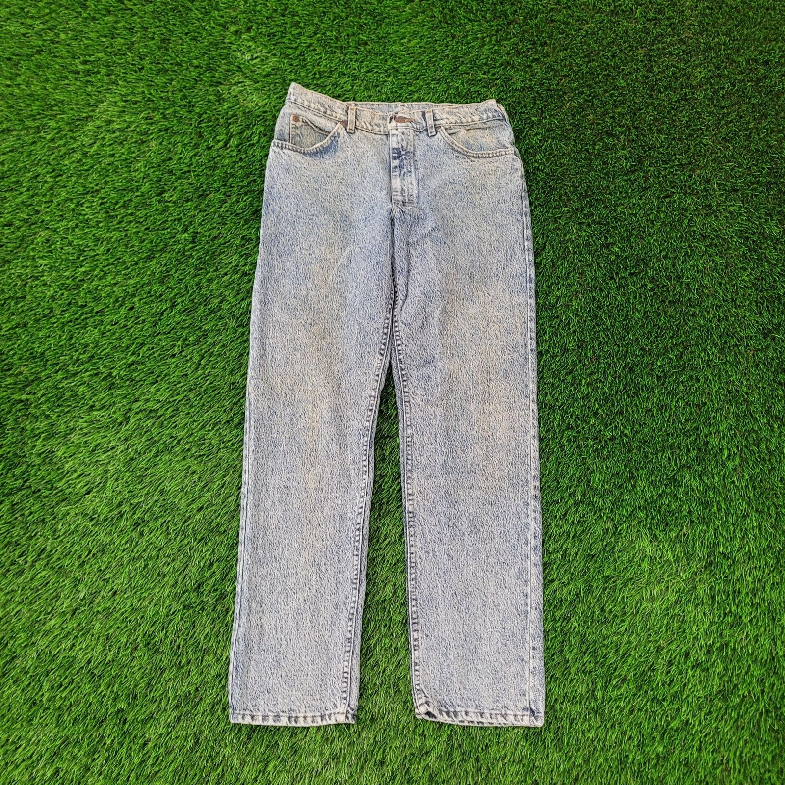 Lee VTG 80s Lee Riders Acid-Wash Jeans 30x30 USA 209-6848 Size US 30 / EU 46 - 1 Thumbnail