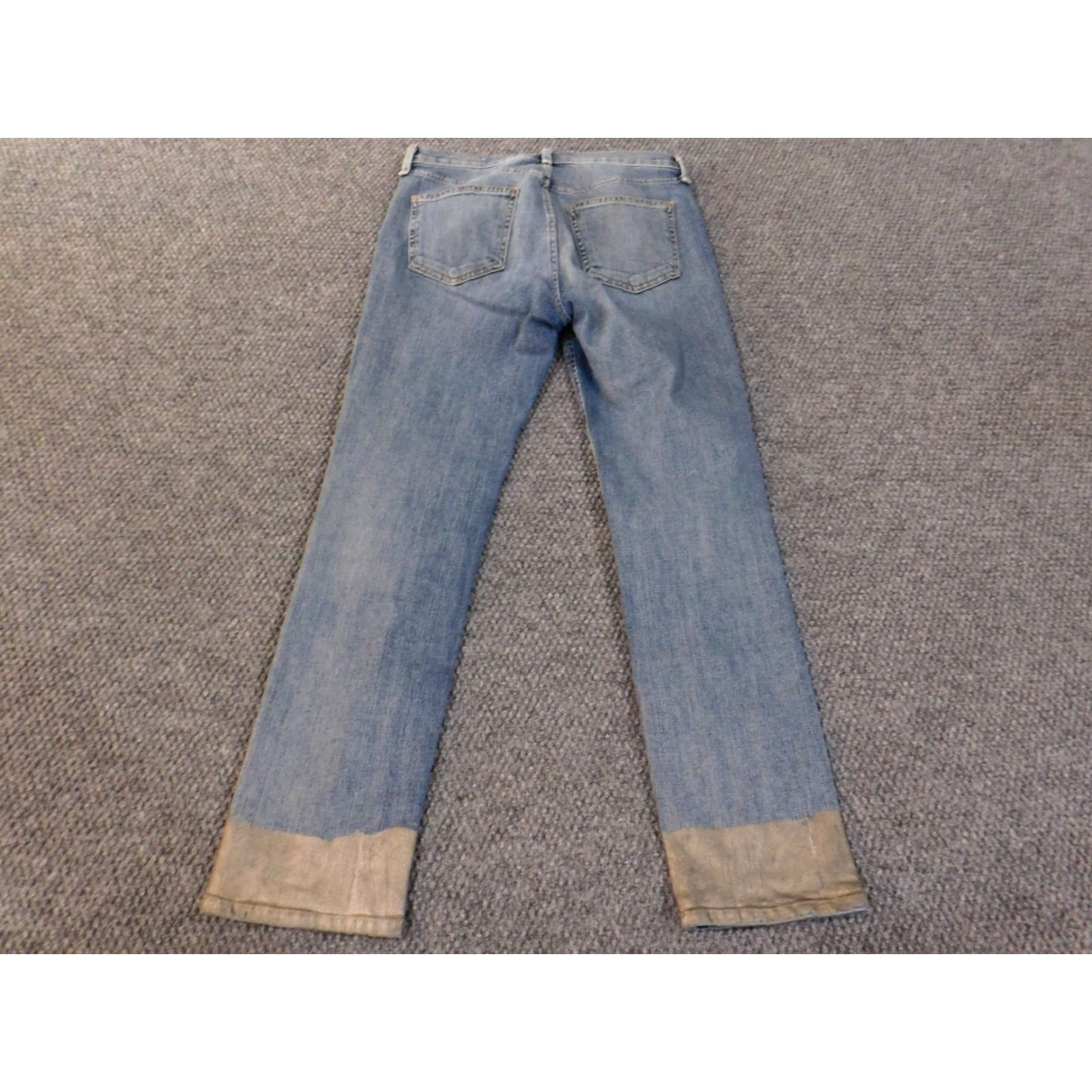 Rag & Bone rag & bone Jeans Womens 27 Blue Denim Ankle Stretch Zip 27in Cigarette Bilbury Modern Classic Designer Women Size 27" / US 4 / IT 40 - 7 Thumbnail