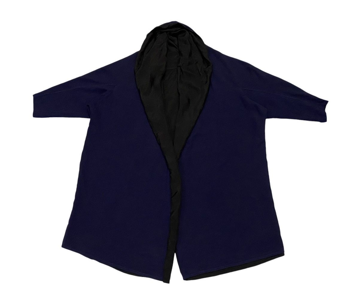 Y's × Yohji Yamamoto Y’s Yohji Yamamoto Navy Blue Cardigan Hoodie Size M / US 6-8 / IT 42-44 - 6 Thumbnail