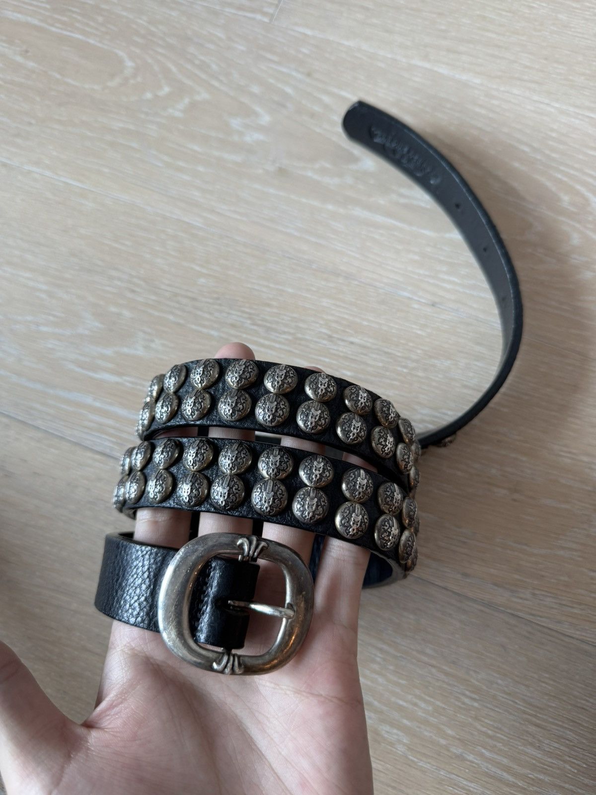 Chrome hearts gunslinger studded belt