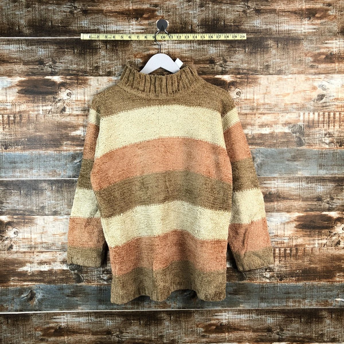 Homespun Knitwear Grandpas Present Brown Stripe Knitwear #A2500 Size US M / EU 48-50 / 2 - 1 Thumbnail