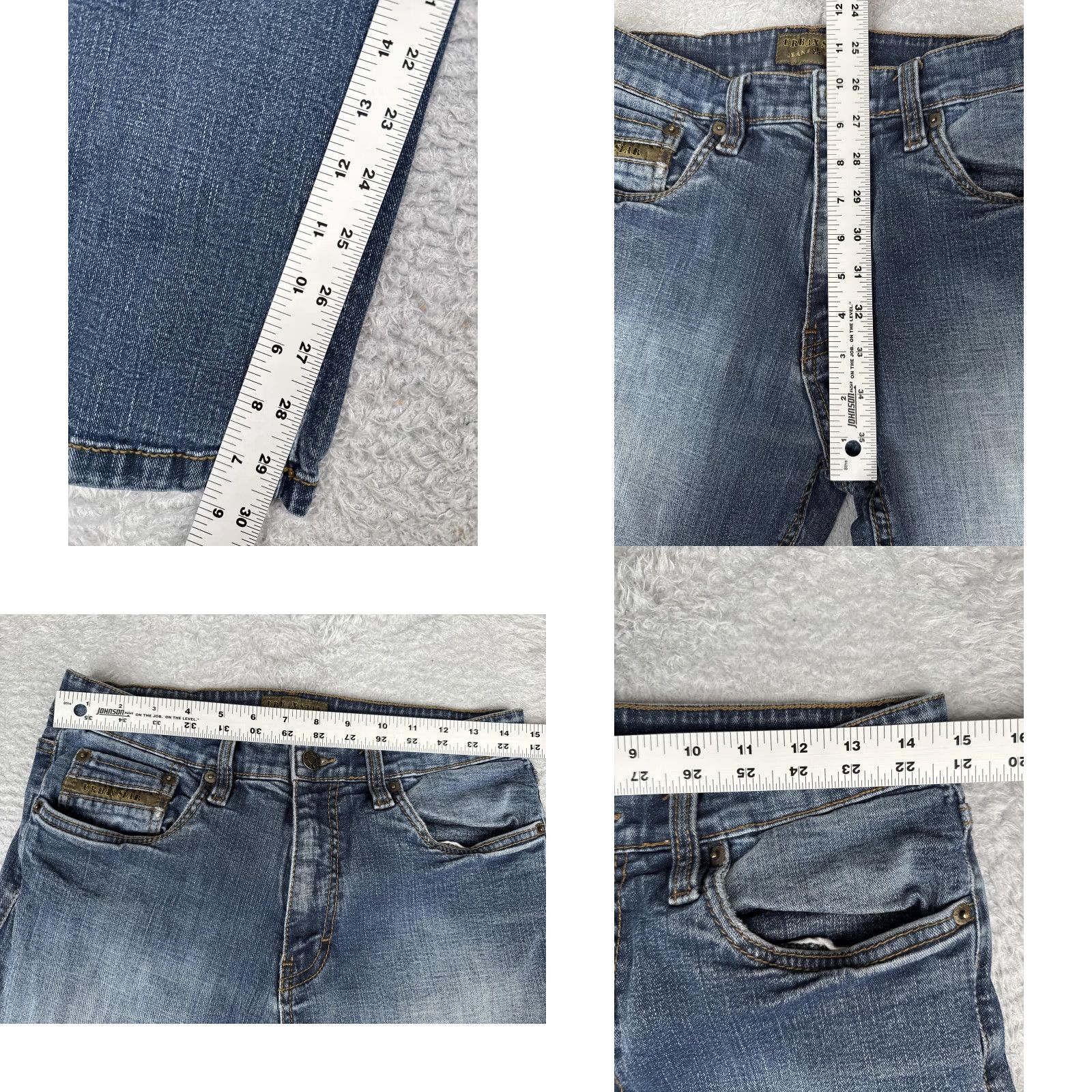 Vintage Urbanstar Jeans Womens 28 Blue Medium Wash Mid Rise Straight 28x28.5 5-Pocket Denim Size 28" / US 6 / IT 42 - 8 Thumbnail