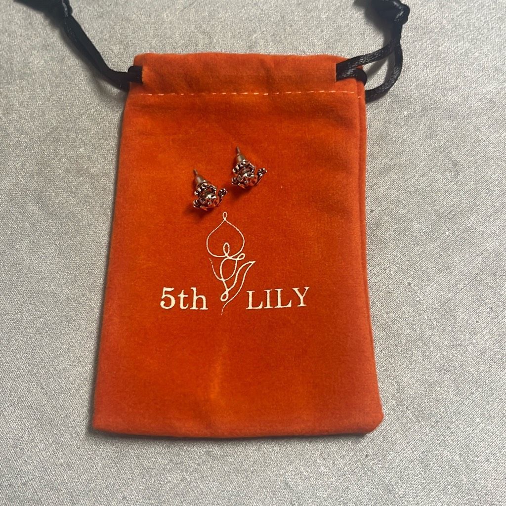 Other 5th Lily Silver Stud Frog Earrings NEW Cute Nature Size ONE SIZE - 4 Thumbnail