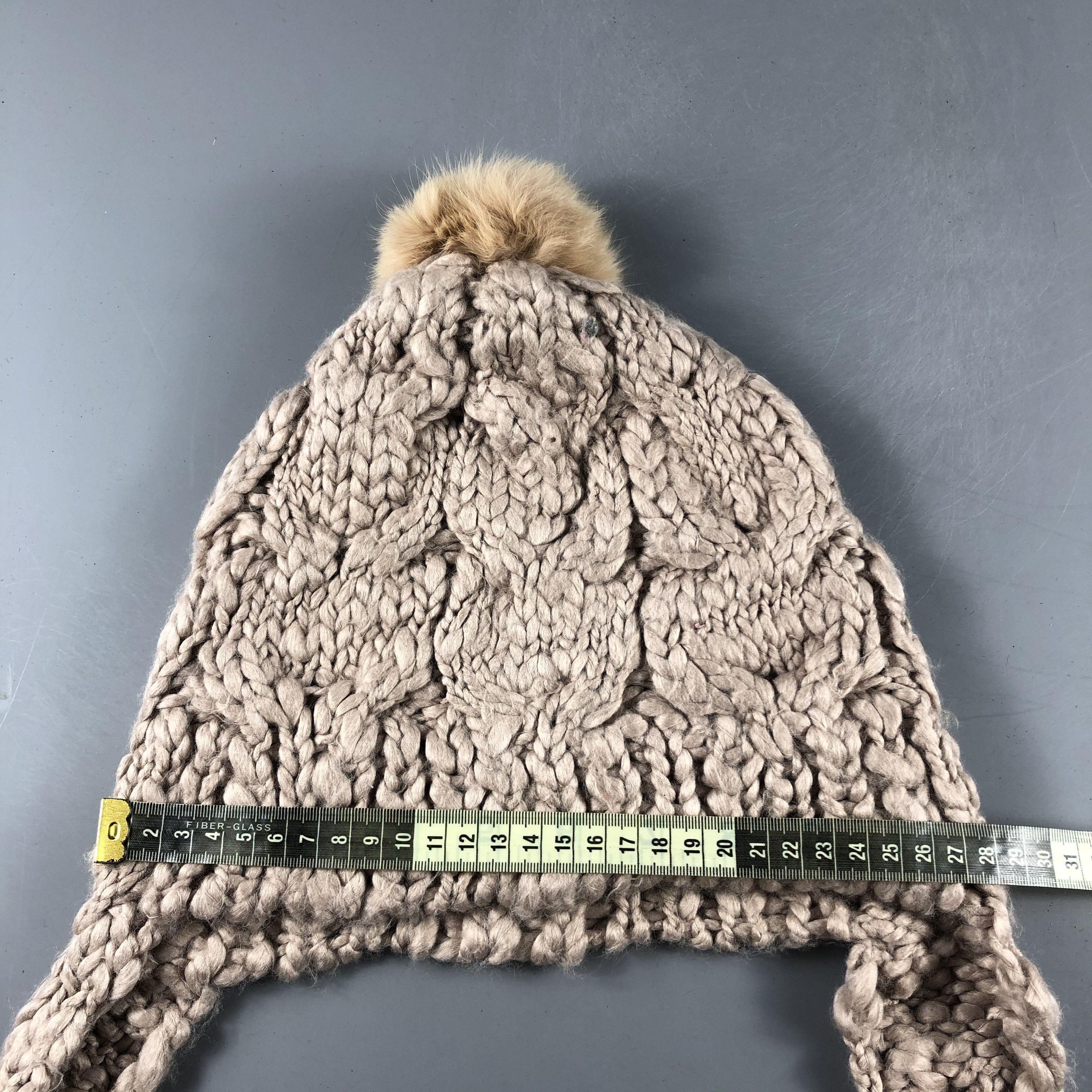 Japanese Brand × Vintage Ear Flap Hat Knit Beanie Snow Hat Snow Cap -D646 Size ONE SIZE - 4 Thumbnail