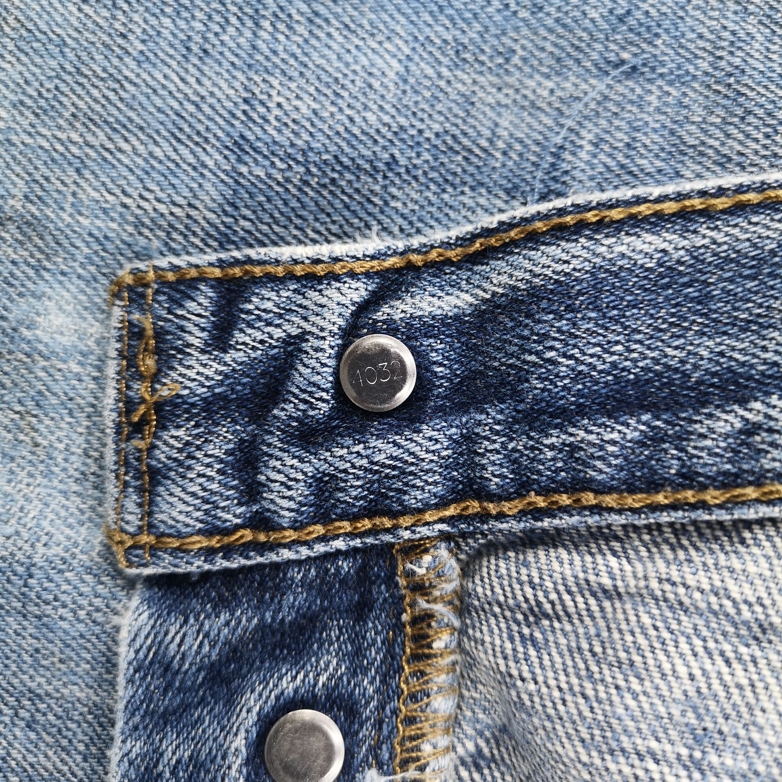 Levi's Vintage Distress Levis 501 Jeans - JM1065 Size US 34 / EU 50 - 12 Thumbnail