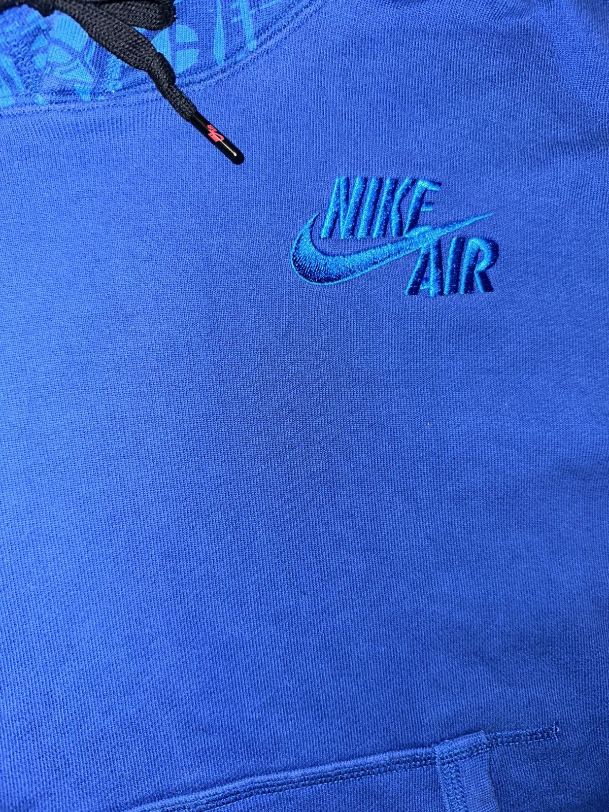 Nike Nike Air short sleeve pullover patterned hoodie Royal Blue Size US M / EU 48-50 / 2 - 3 Thumbnail