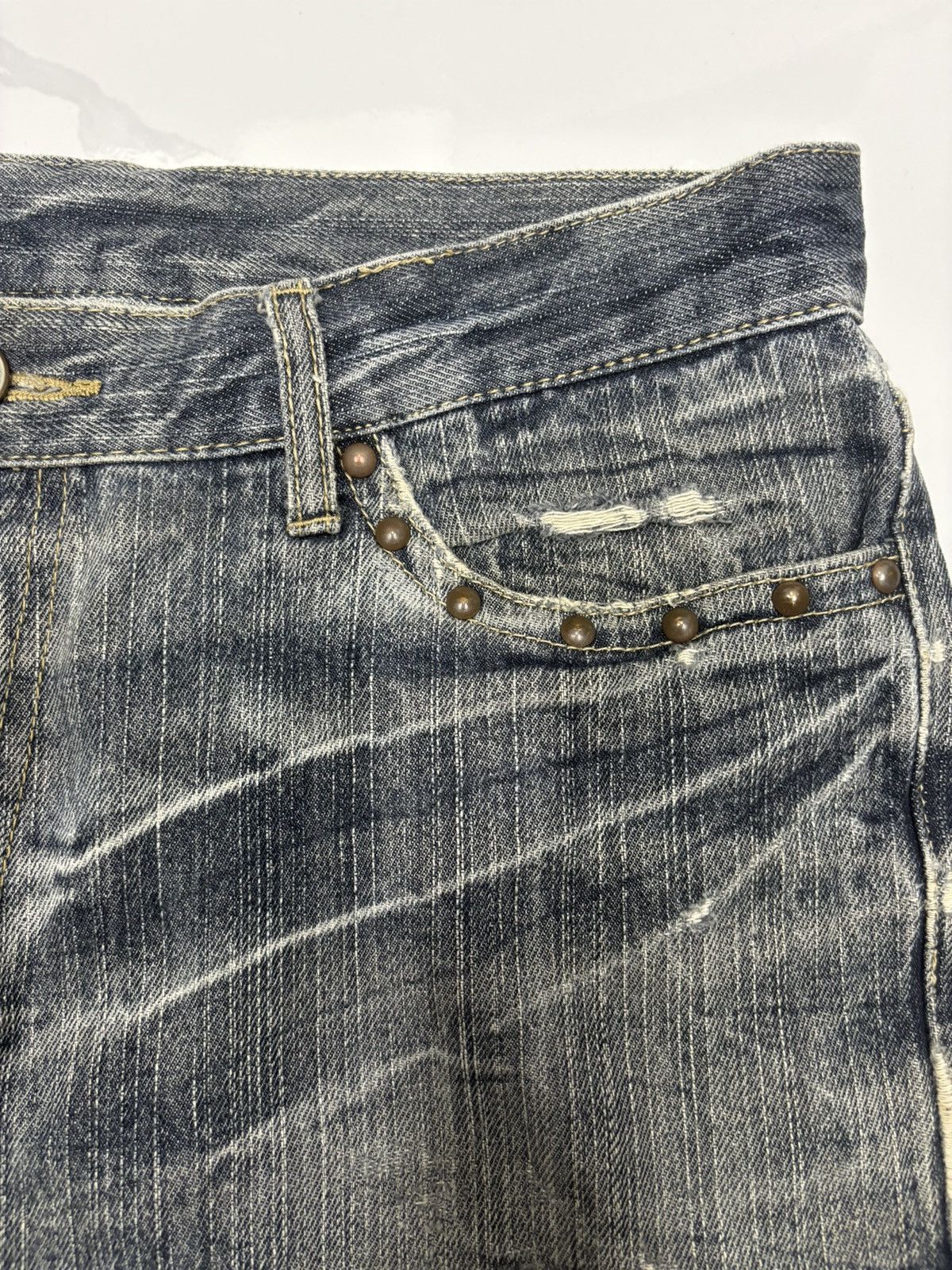 Hysteric Glamour Vintage Japanese Brand CLAWMARK Punk Denim Style Jeans Size US 35 - 10 Thumbnail