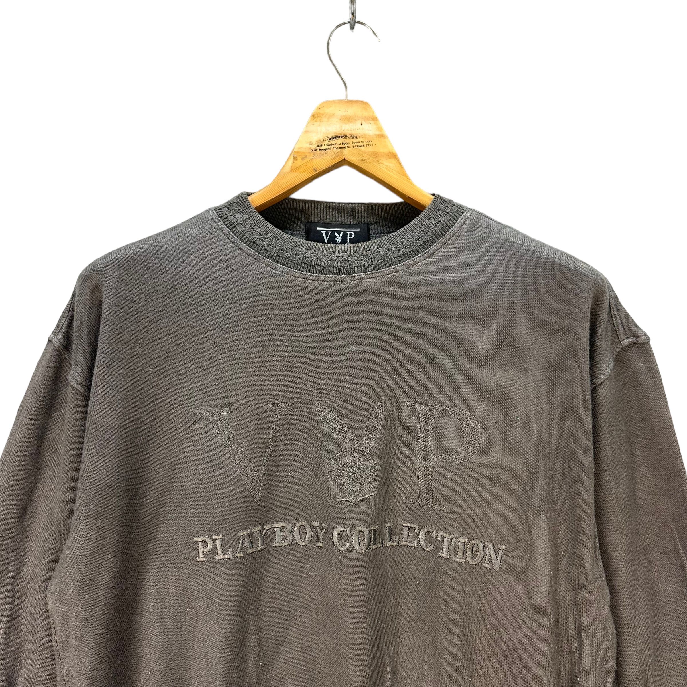 Playboy PLAYBOY EMBROIDERED BIG LOGO CROPPED SWEATSHIRT #7935-191 Size US M / EU 48-50 / 2 - 2 Thumbnail