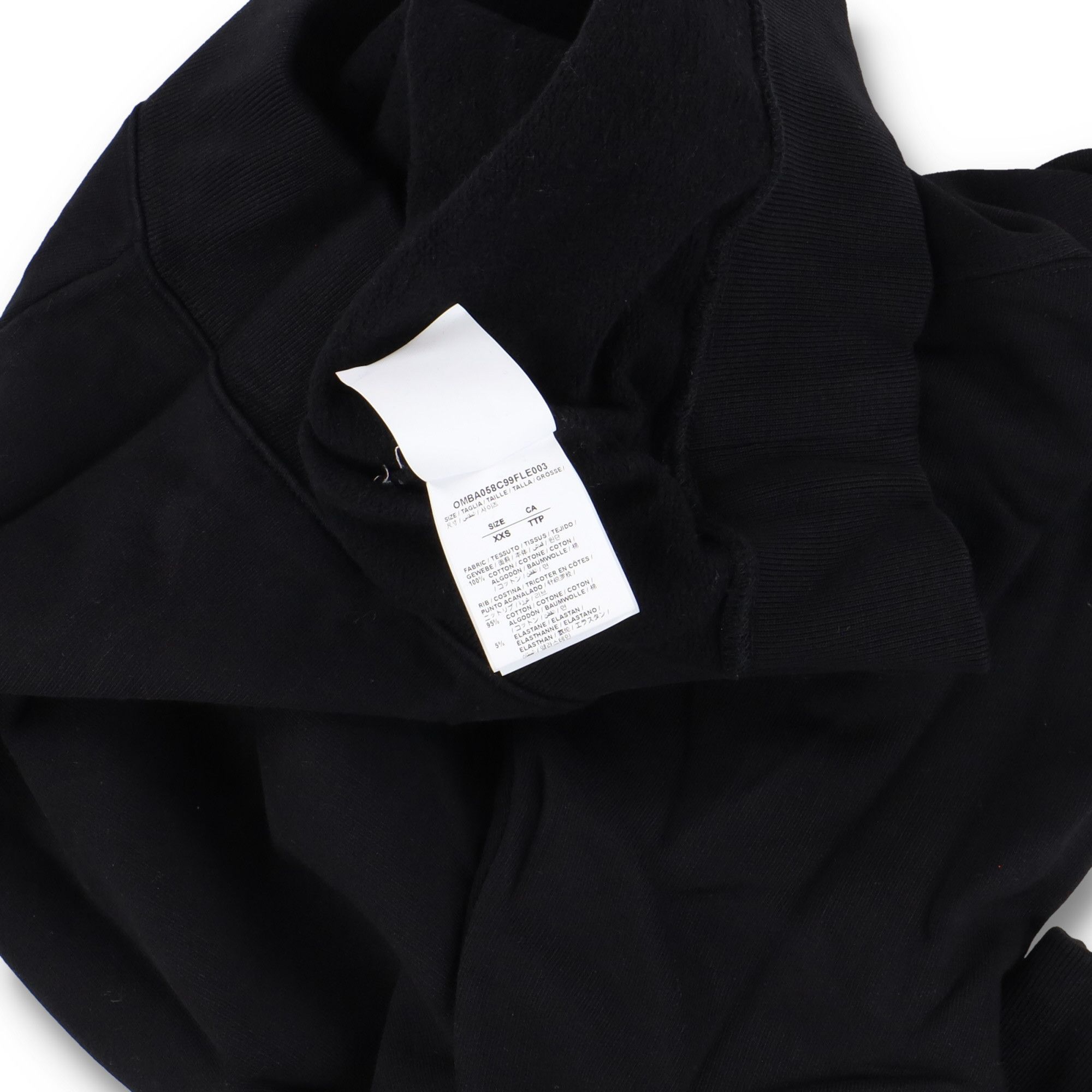Off-White Black Mona Lisa Logo Oversized Sweatshirt Size XXS / US 00 / IT 34 - 6 Thumbnail