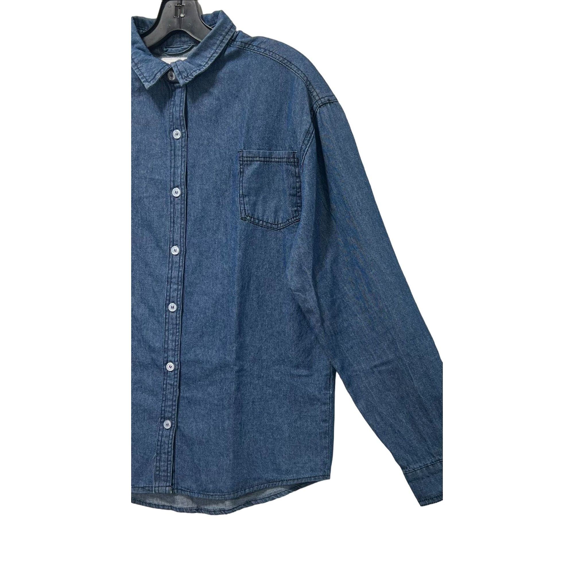 rue21 Rue 21 - Women's Chambray Long Sleeve Button Down Shirt With Size S / US 4 / IT 40 - 14 Thumbnail
