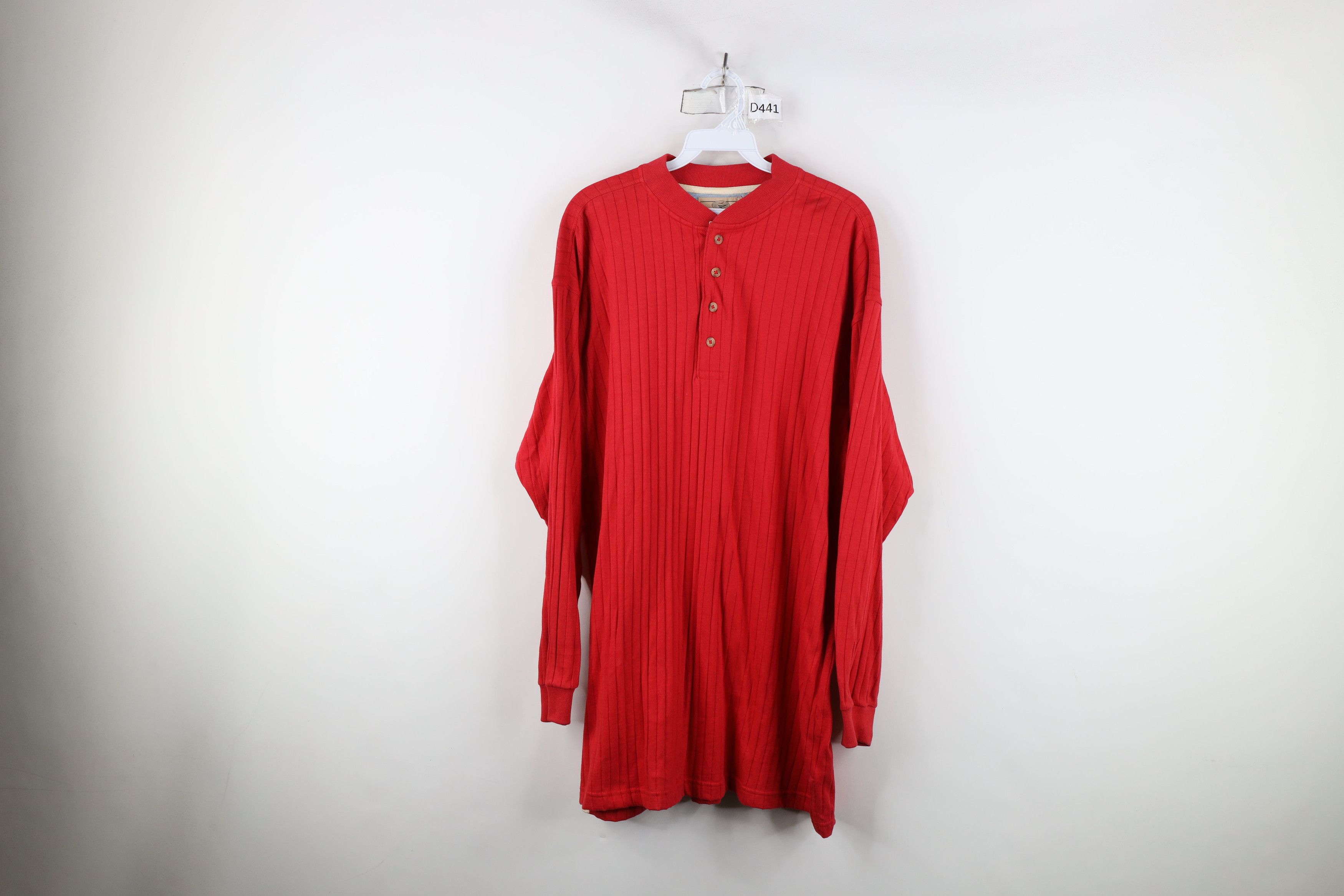 Vintage Vintage 90s Streetwear Striped Long Sleeve Henley T-Shirt Size US M / EU 48-50 / 2 - 1 Thumbnail