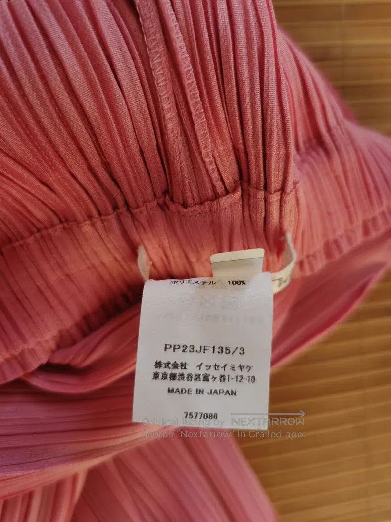 Issey Miyake Issey Miyake size:3 Pink Wide-Leg Pants Size 31" - 4 Thumbnail