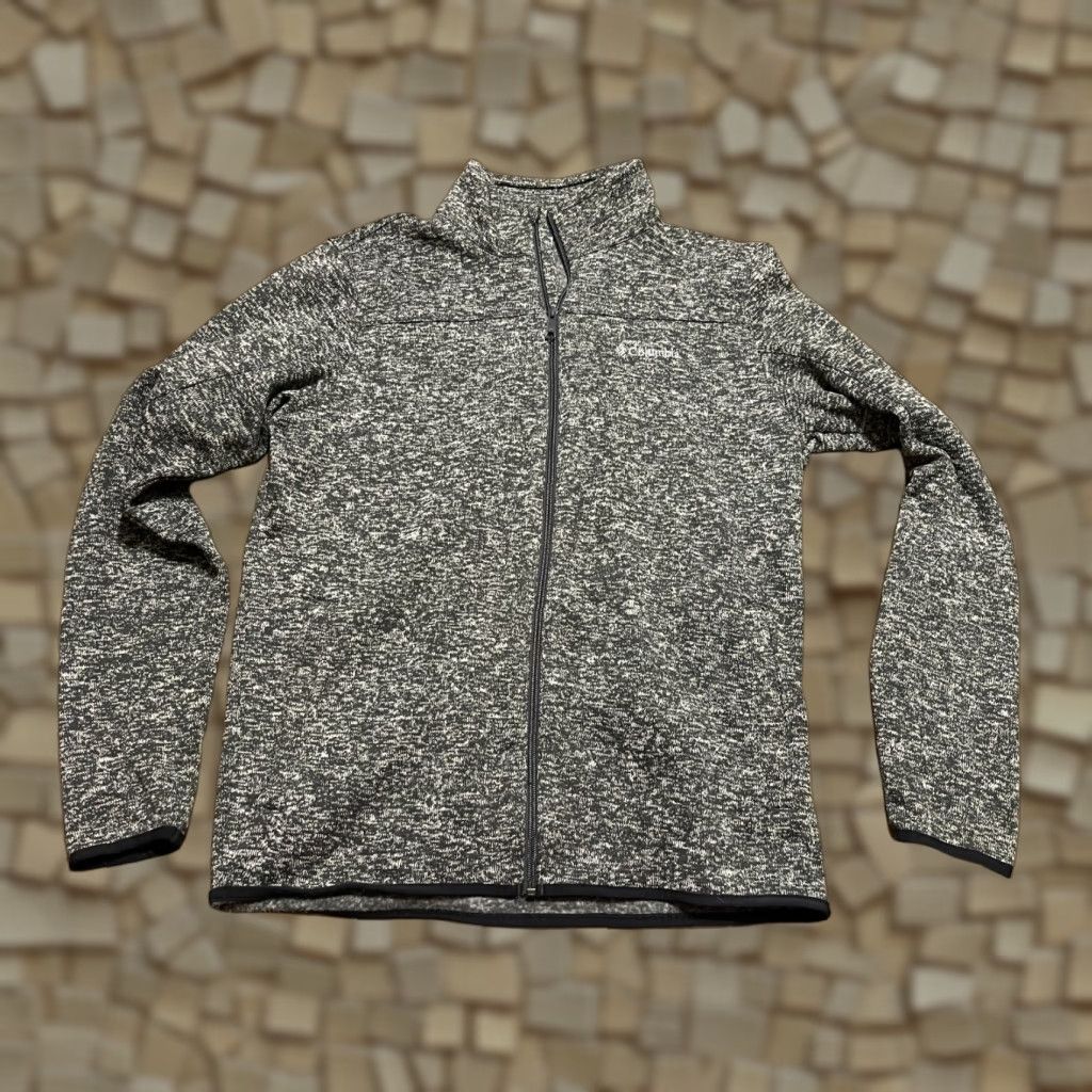 Vintage Columbia Sweatshirt Men M Gray Full Zip Mock Neck Regular Size US M / EU 48-50 / 2 - 1 Thumbnail