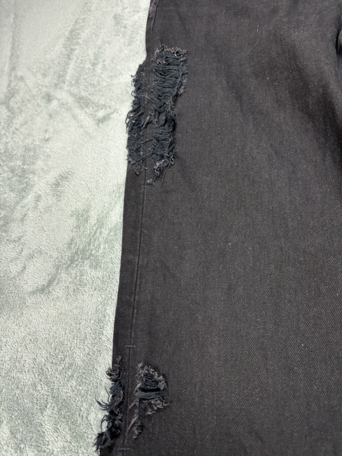 14th Addiction Gyda Superbalck Distressed Denim Jeans. S0164 Size US 27 - 5 Thumbnail