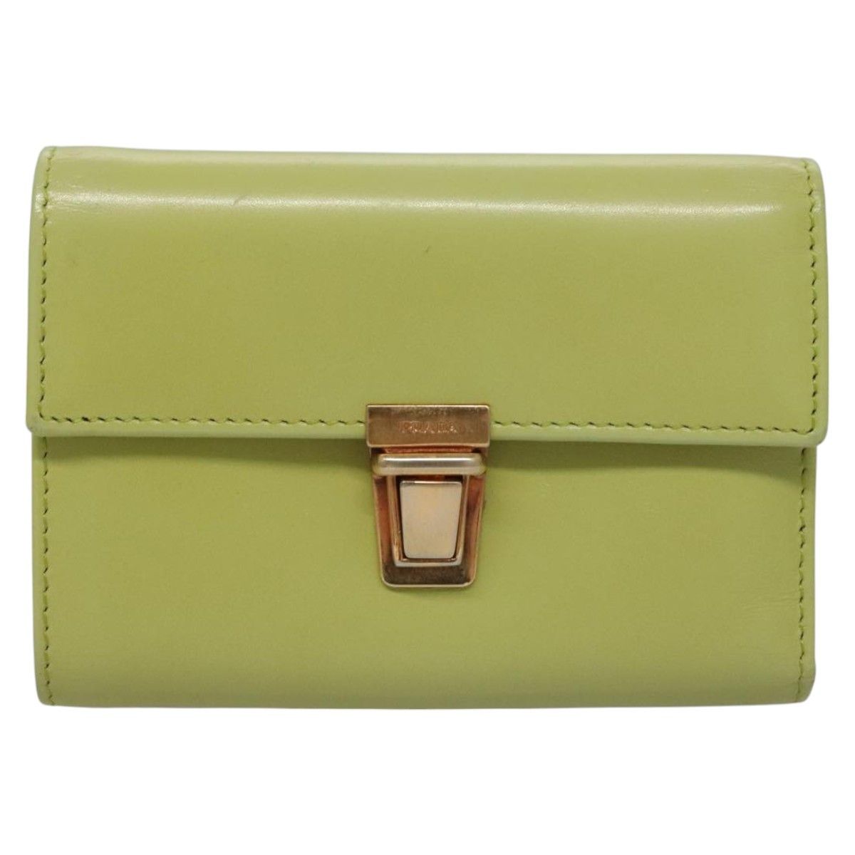 Prada Green Leather Wallet (Pre-Owned) Size ONE SIZE - 1 Thumbnail