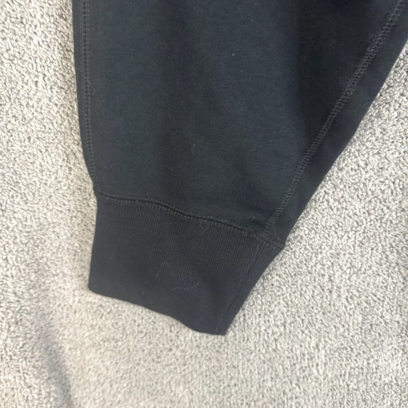 Converse VINTAGE? No—Proceed with optimized: Converse Sweatpants Mens 2XL Black Fleece Joggers Drawstring Cuffed All Star Size US 39 - 5 Thumbnail