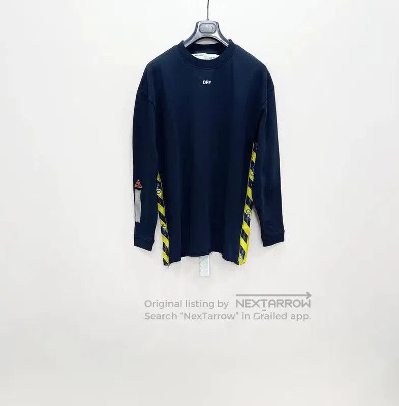 Off-White Off-White Navy Long Sleeve Sweatshirt for Men . Size US XS / EU 42 / 0 - 1 Thumbnail