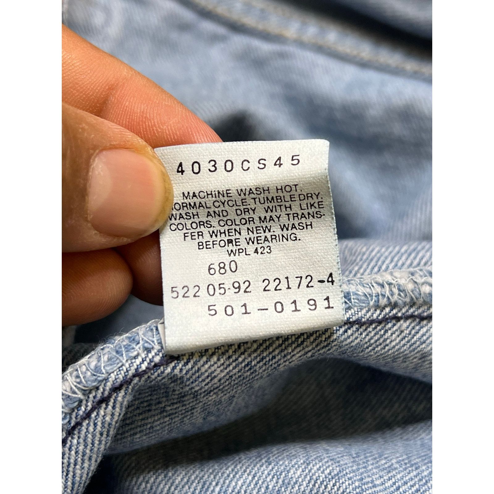 Levi's Levi’s 501 Jeans USA Vintage 90s Button Fly Denim 35x29 Size US 38 / EU 54 - 4 Thumbnail