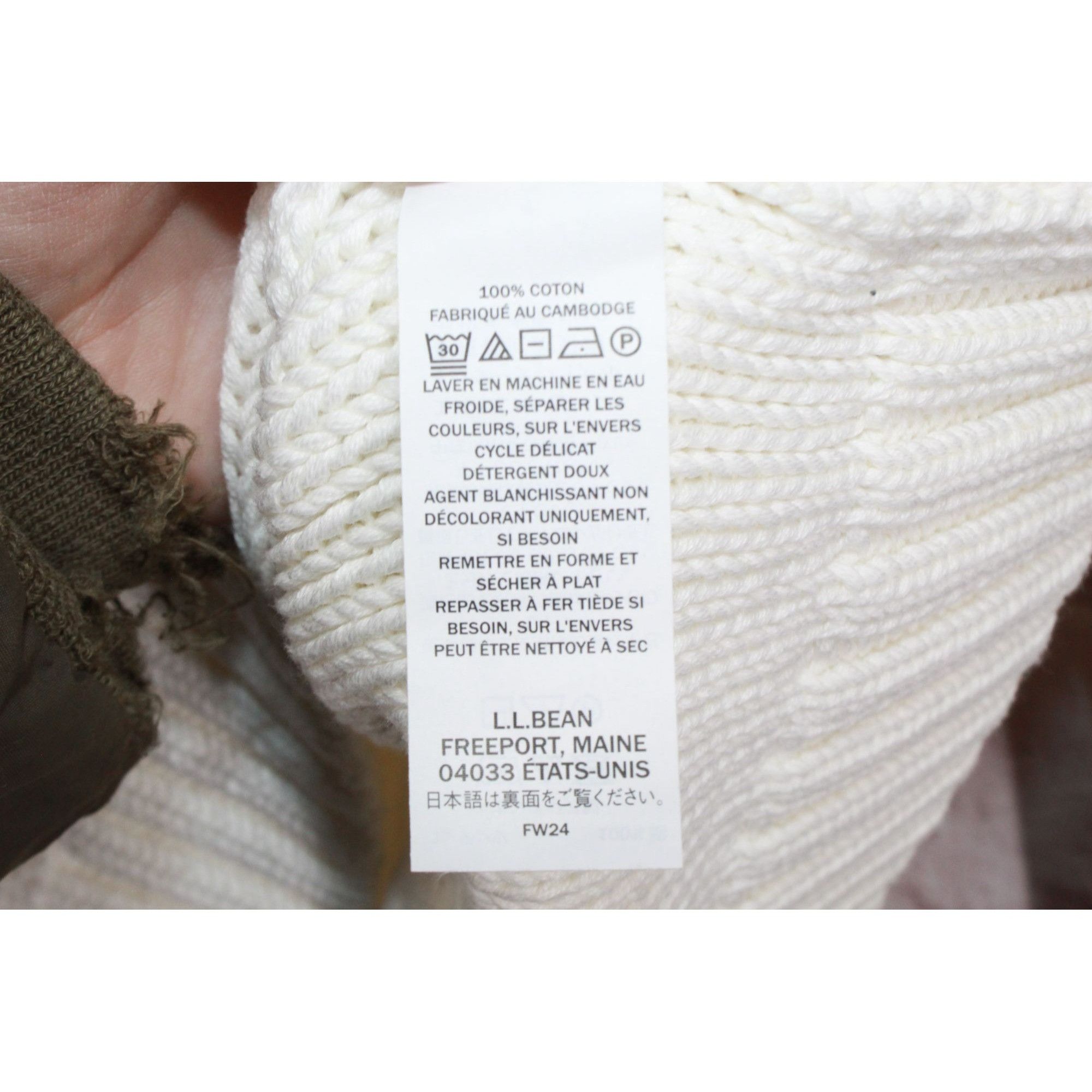 L.L. Bean LL Bean Women's Cable Sweater Crewneck Bone Size XL / US 12-14 / IT 48-50 - 9 Thumbnail