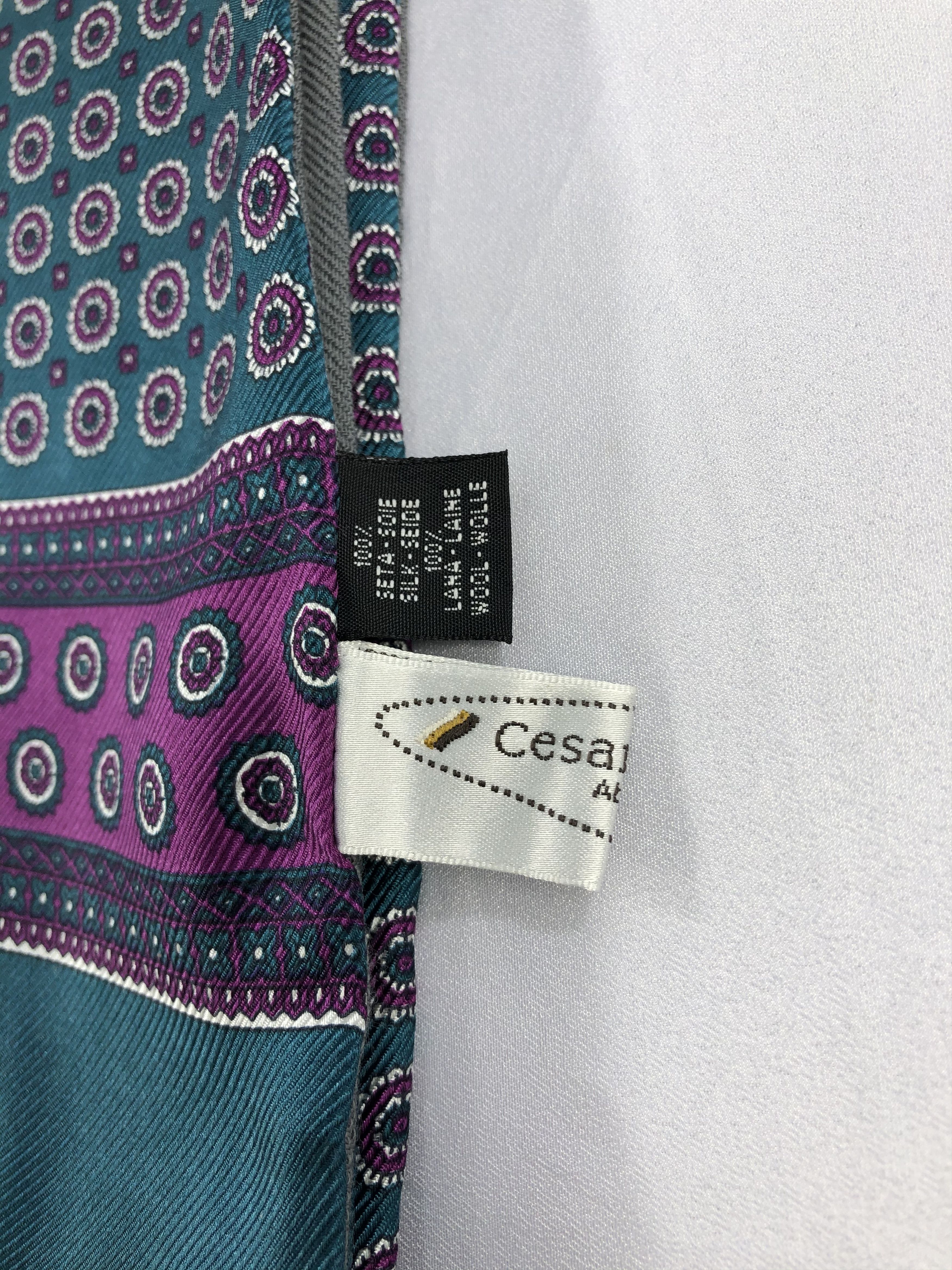 Other Vintage Cesare Silk Scarf Size ONE SIZE - 4 Thumbnail