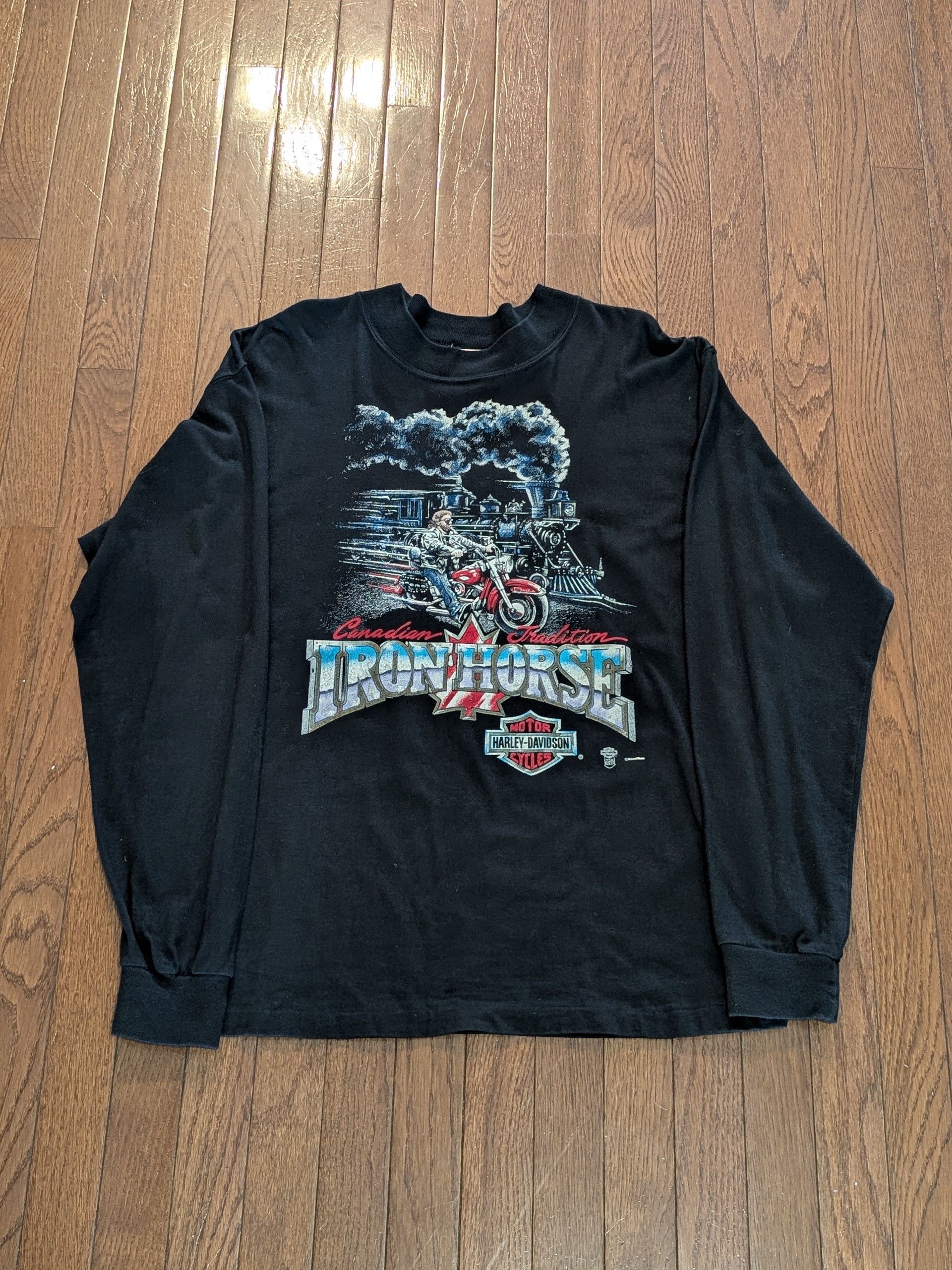 Harley Davidson Harley Davidson Toronto Iron Horse Long Sleeve T-Shirt Sz XL Size US XL / EU 56 / 4 - 2 Thumbnail
