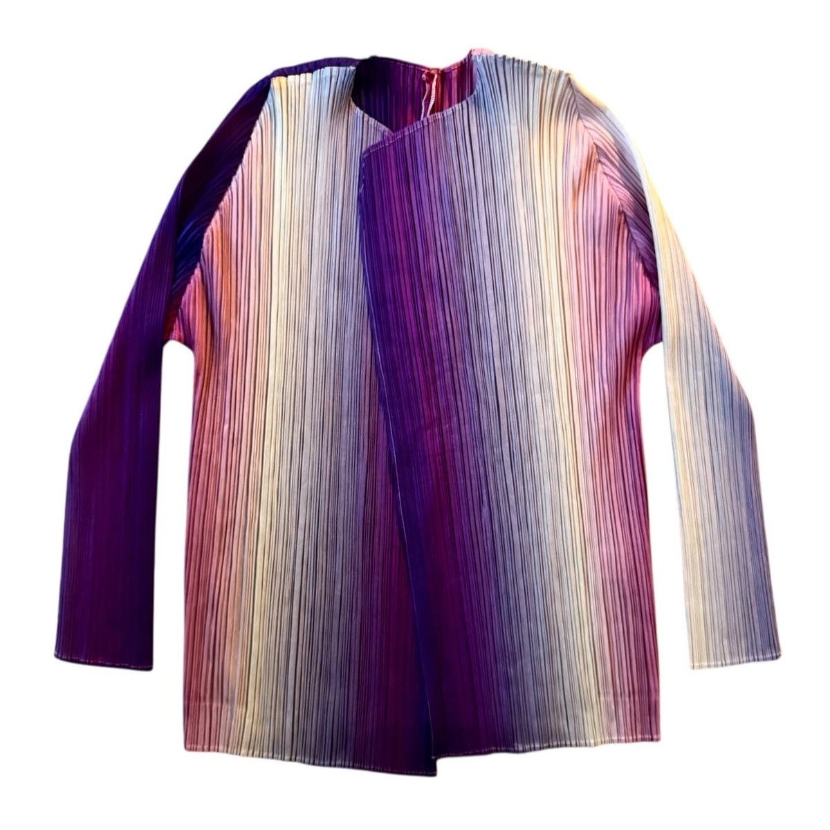 Pleats Please Issey Miyake RARE Pleats Please Issey Miyake ombré cardigan Size ONE SIZE - 2 Thumbnail