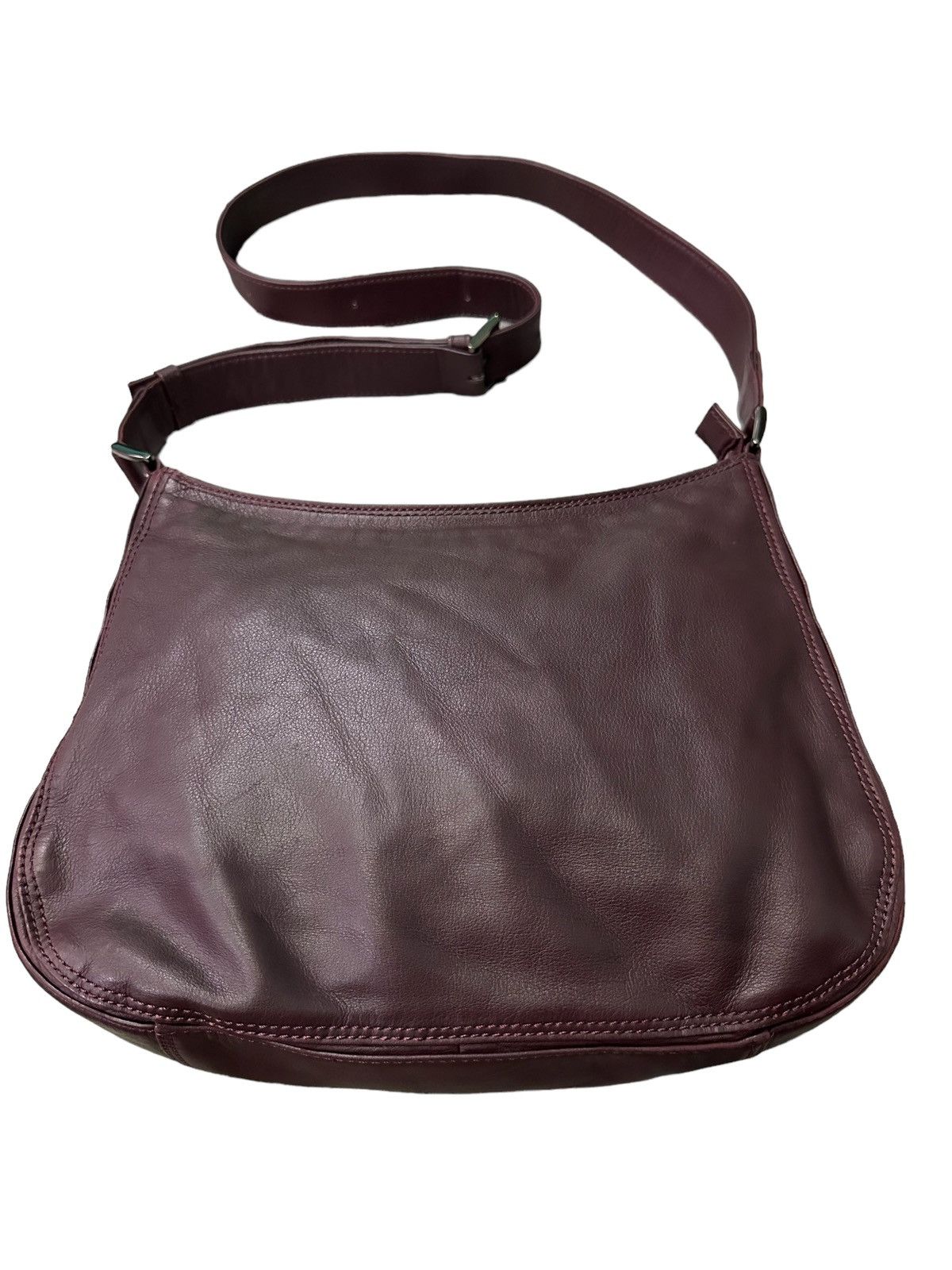 Vintage ISSEY MIYAKE SOFT LEATHER CROSSBODY BAG Size ONE SIZE - 2 Thumbnail