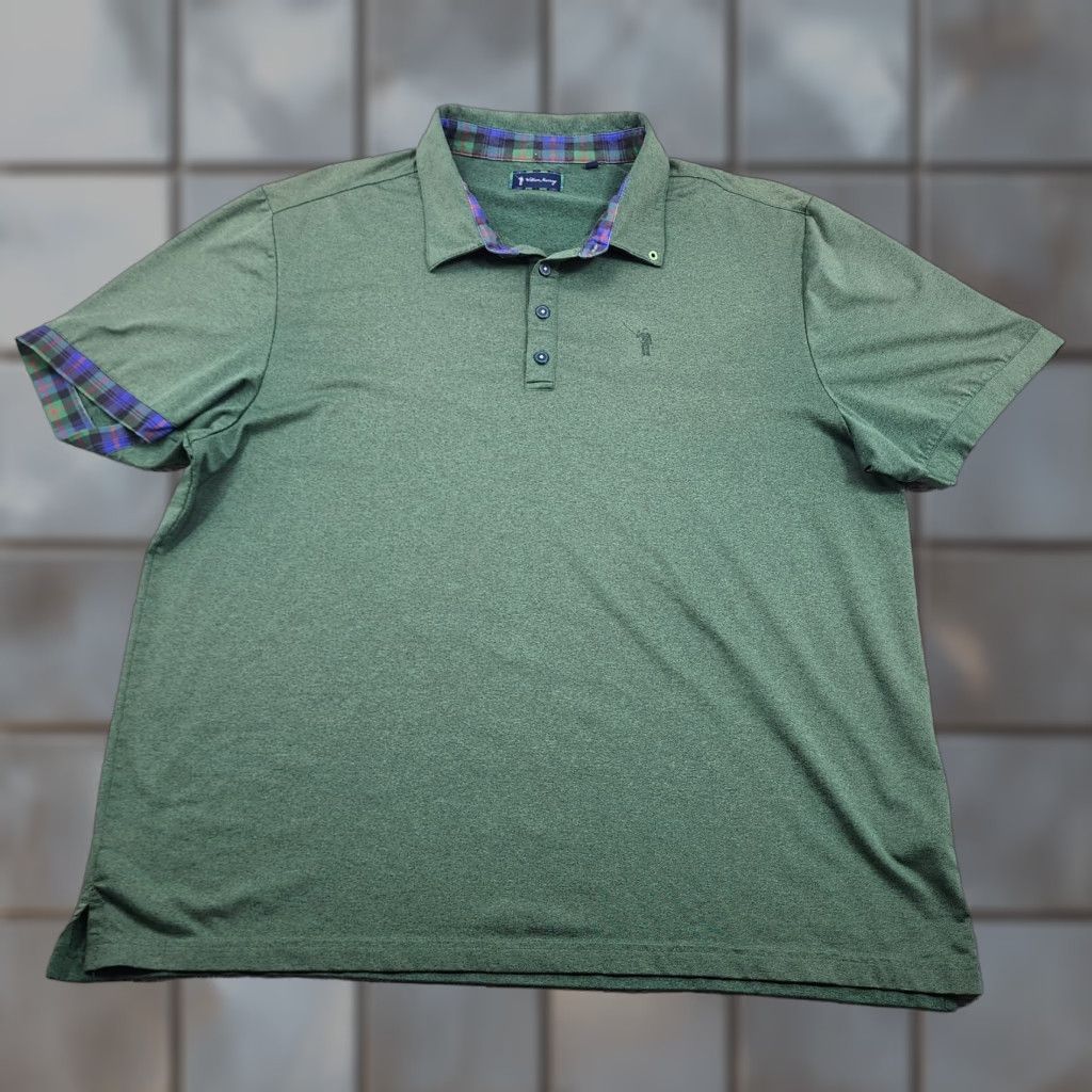 Vintage William Murray Polo Shirt Mens 2XL Green Golf Performance Stretch Polo Shirt Mens 2XL Green William Murray Polo Shirt Mens 2XL Size US XXL / EU 58 / 5 - 1 Thumbnail