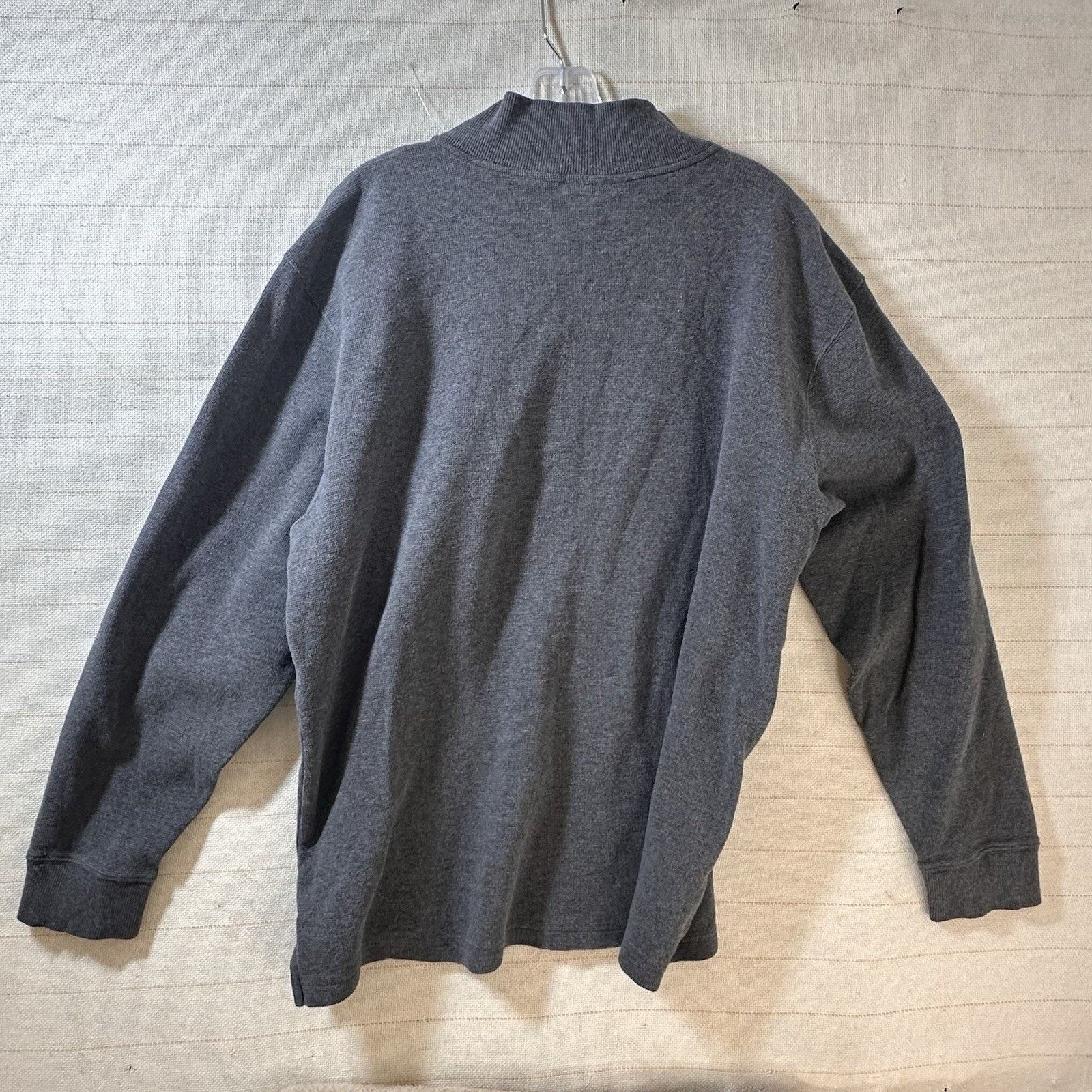 L.L. Bean LL Bean Shirt Men's Gray Henley Thin Fleece Polyester Size US XL / EU 56 / 4 - 6 Thumbnail