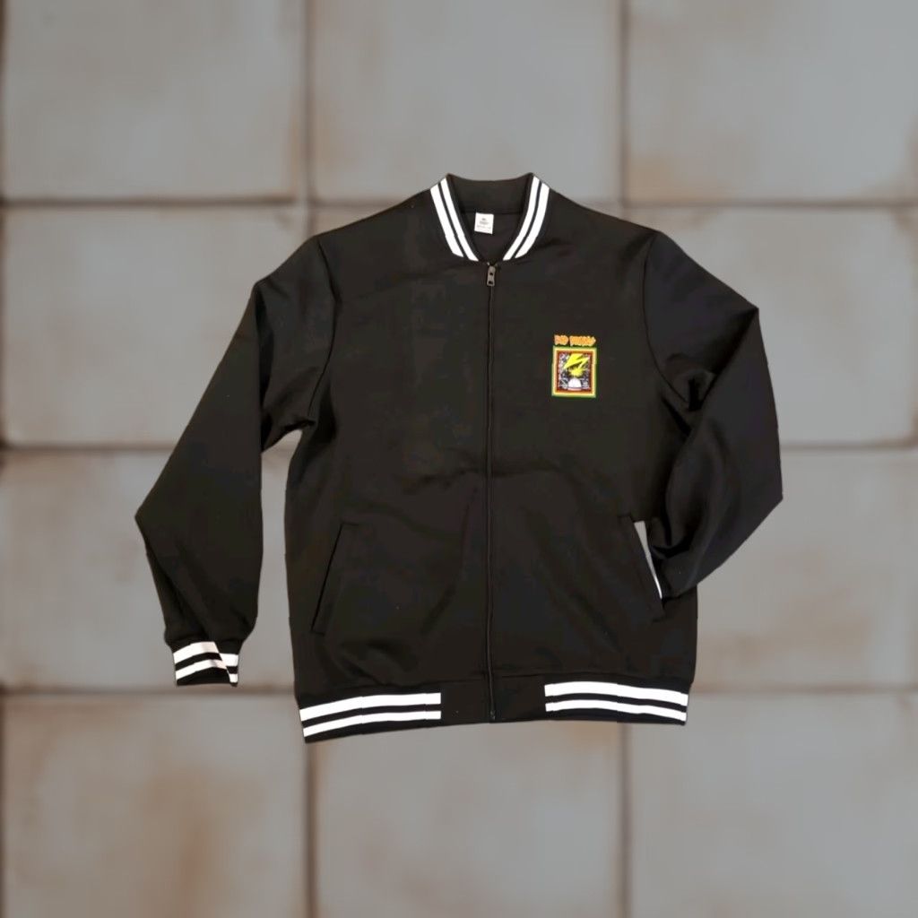 Rains Bad Brains Black Zip Up Track Jacket XL 47" Chest Band Collar Punk 1976 Wind-Resistant Pockets Elastic Waist Full Zip Size US XL / EU 56 / 4 - 1 Thumbnail